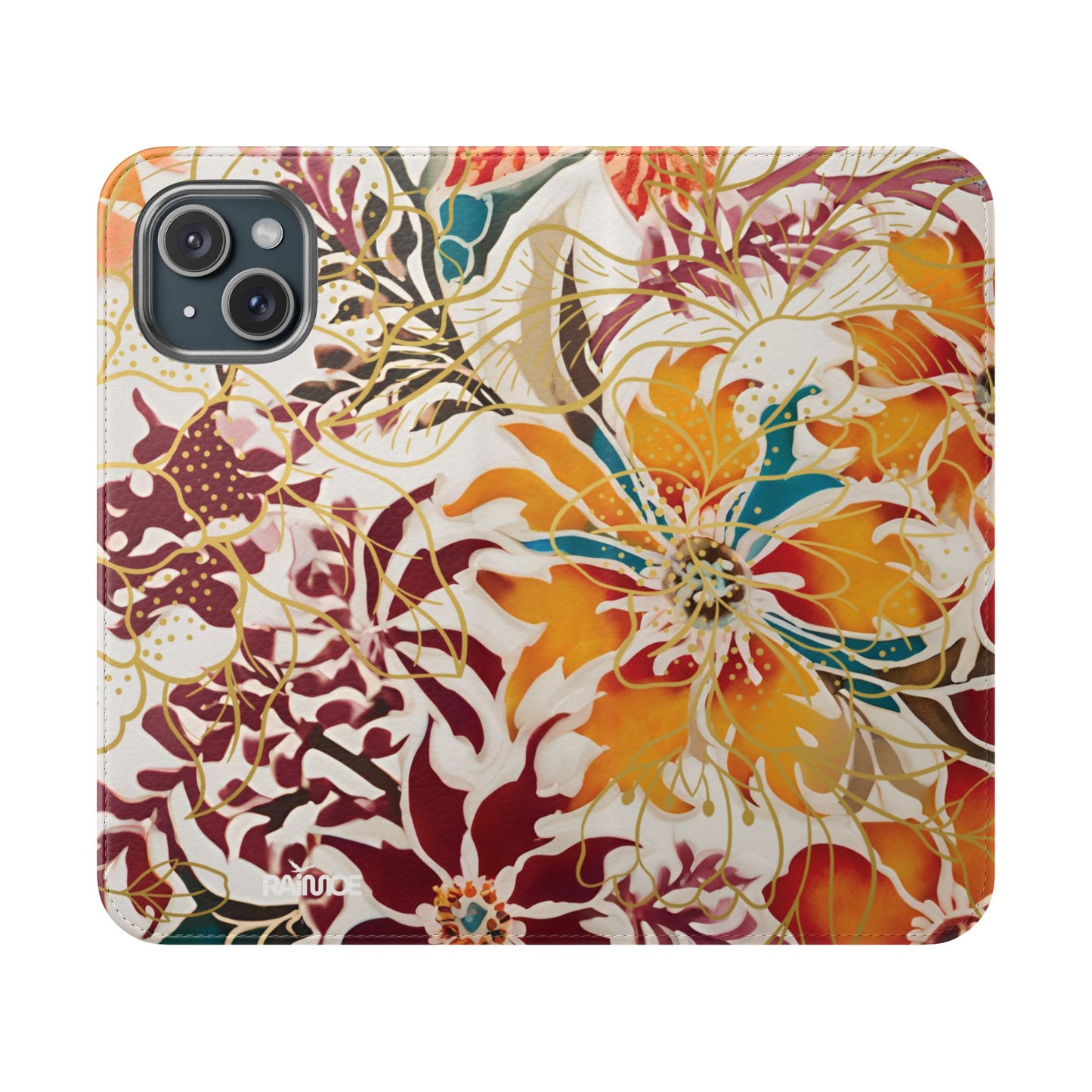 Auburn Floral - Funda abatible para iPhone