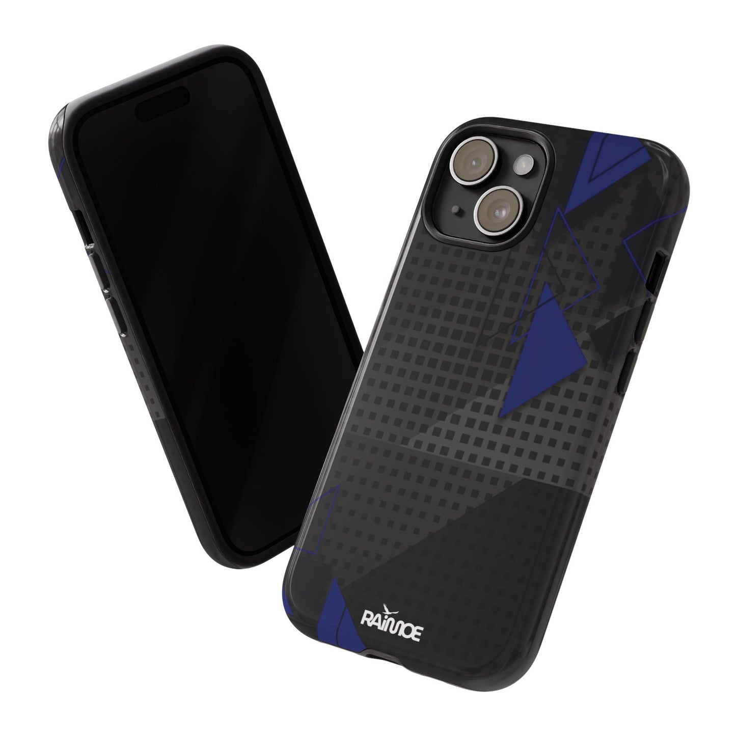 Funda resistente para iPhone (brillante) con diseño de triángulos