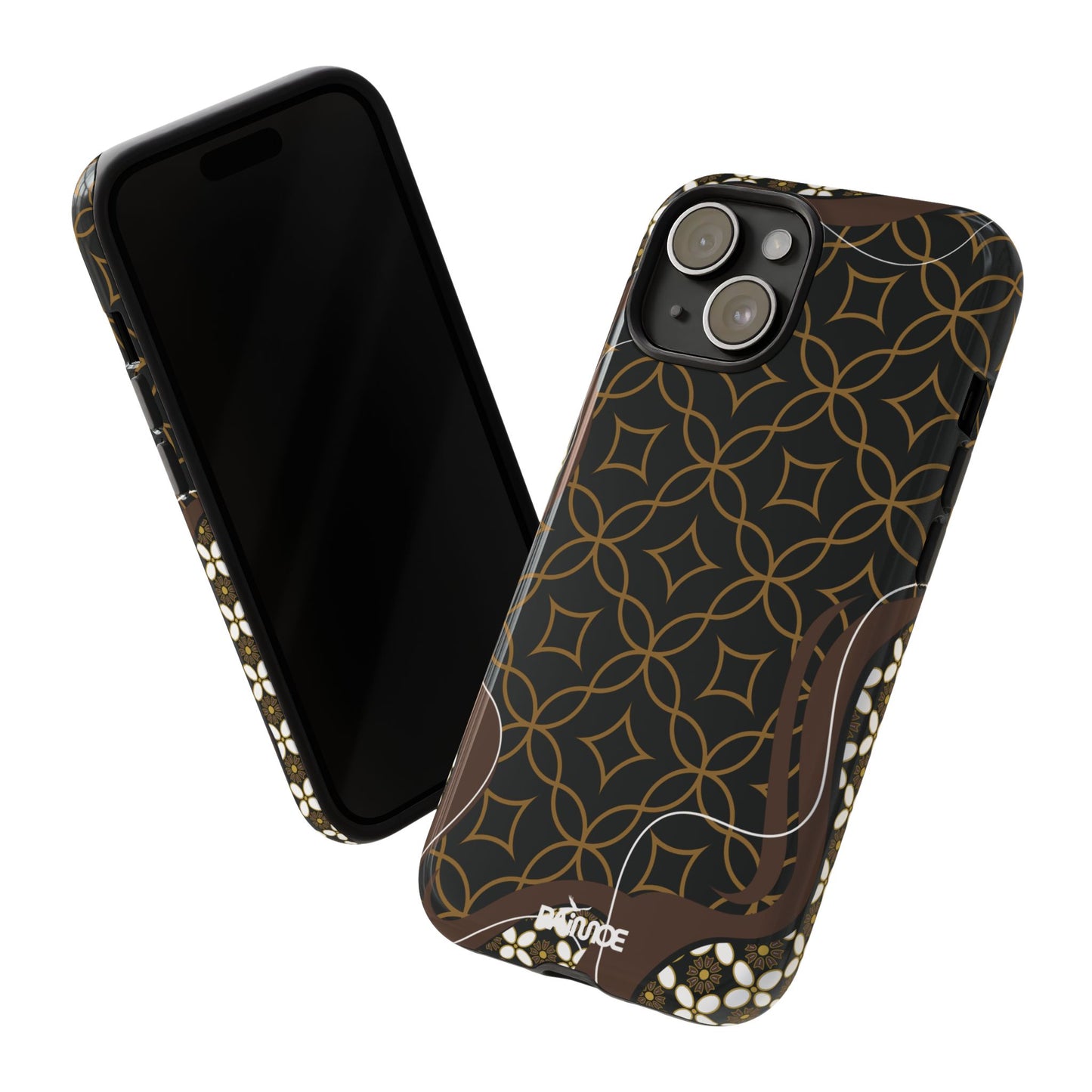 Impresión básica - Funda resistente para iPhone (brillante)