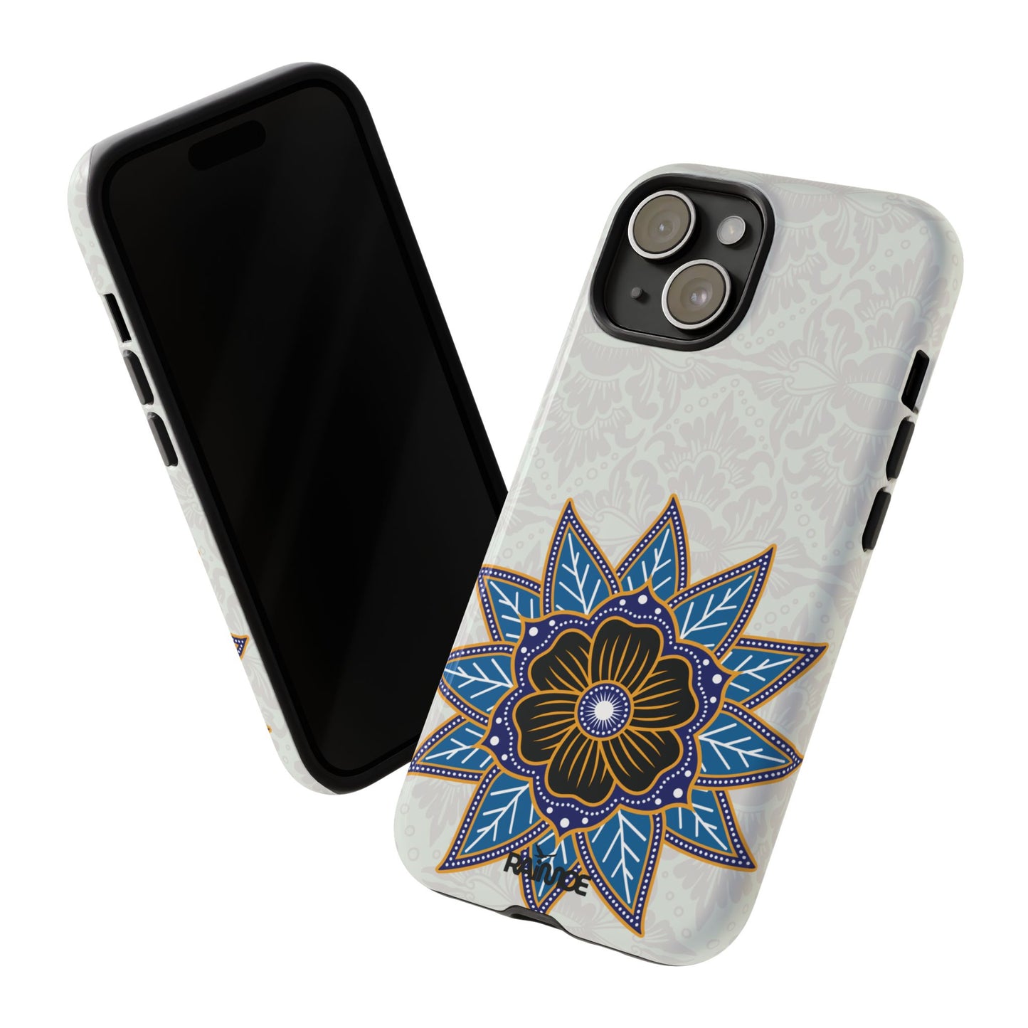 Funda resistente para iPhone (brillante) Blue Bloom