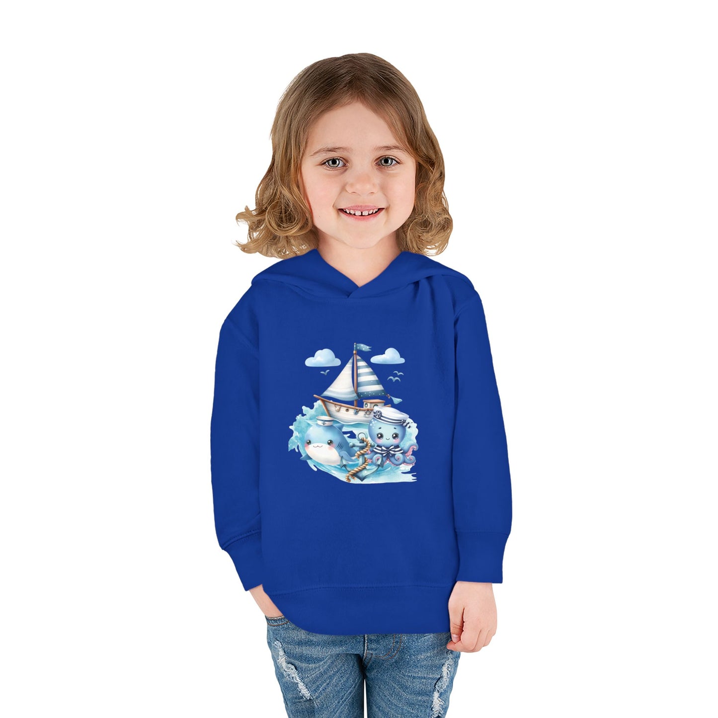 Nautical Sea Toddler Fleece Hoodie