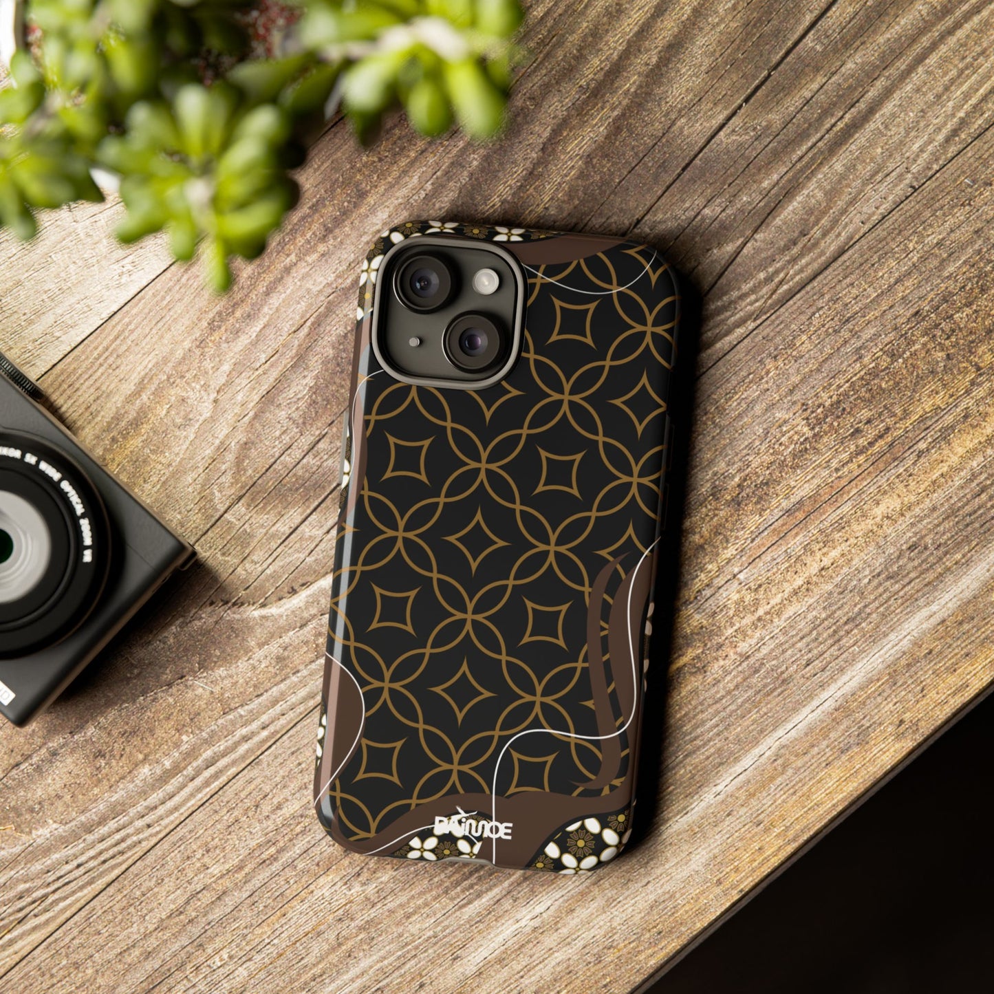 Impresión básica - Funda resistente para iPhone (brillante)
