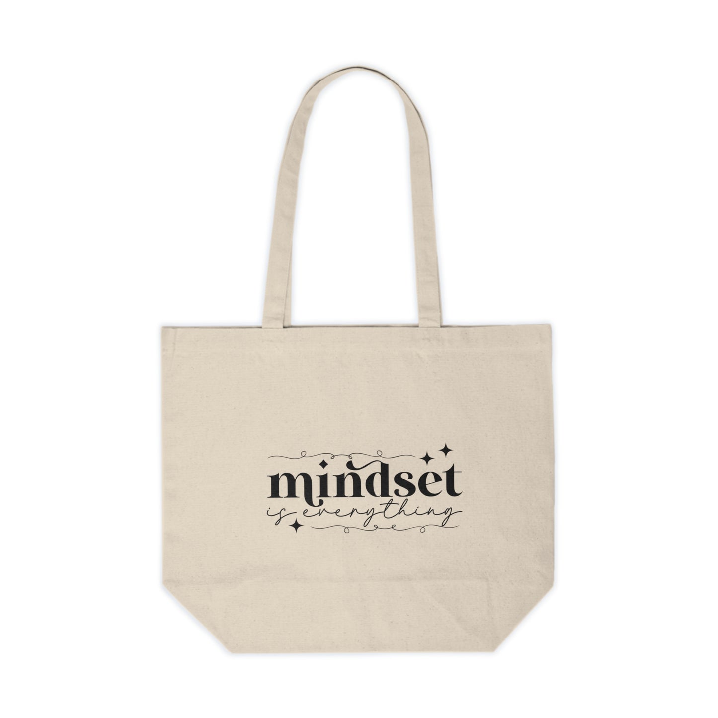 Mindset is Everything Canvas Shopping Tote