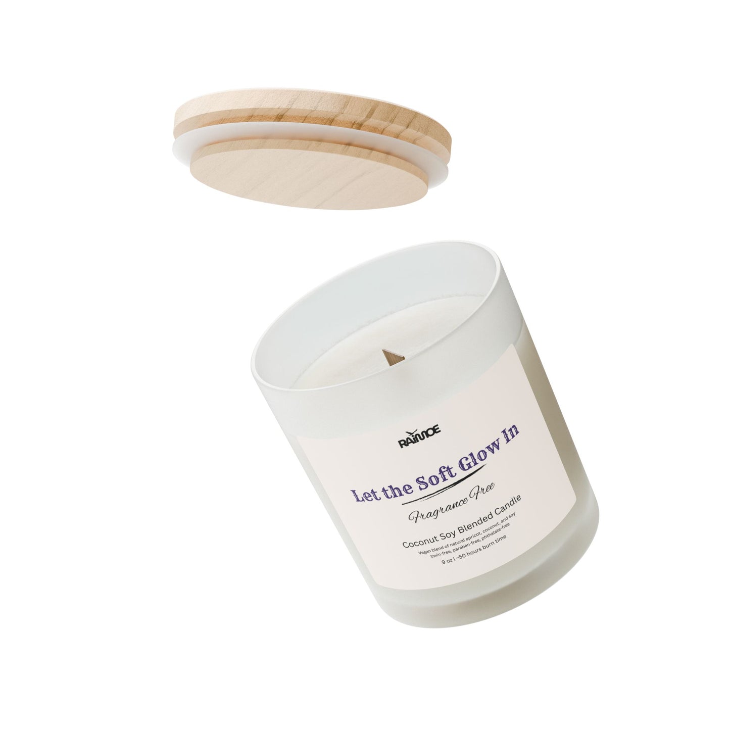 Frosted Glass Candle, 11 oz
