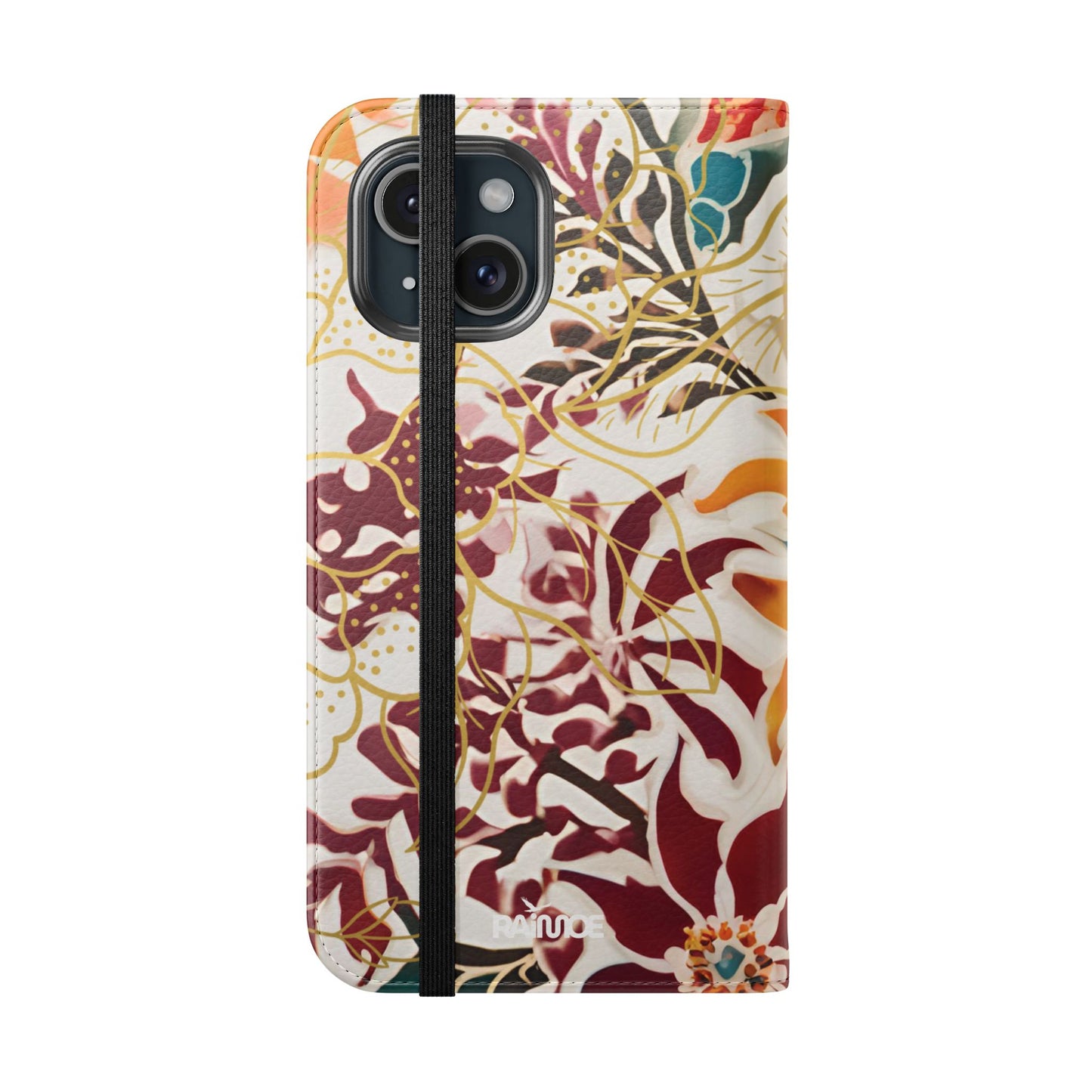 Auburn Floral - Funda abatible para iPhone