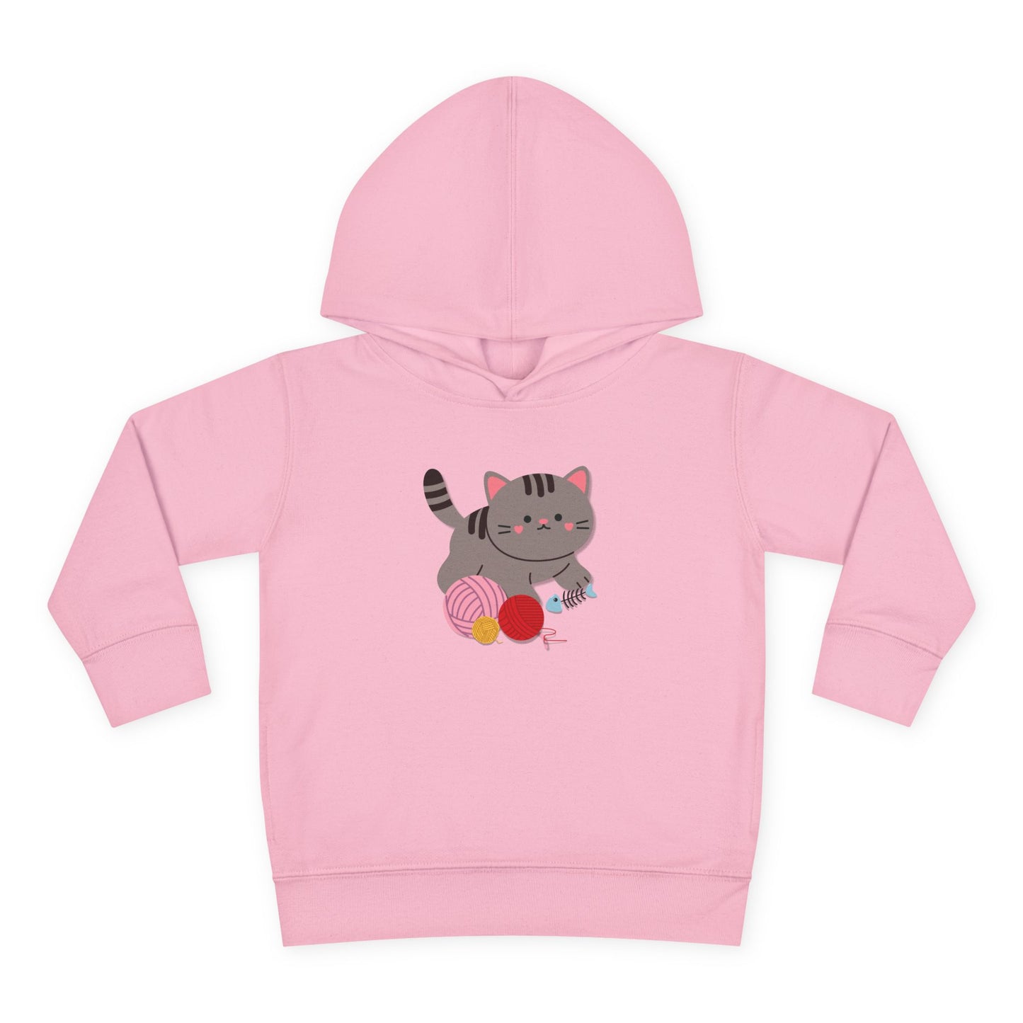 Cutie Kitten Toddler Fleece Hoodie
