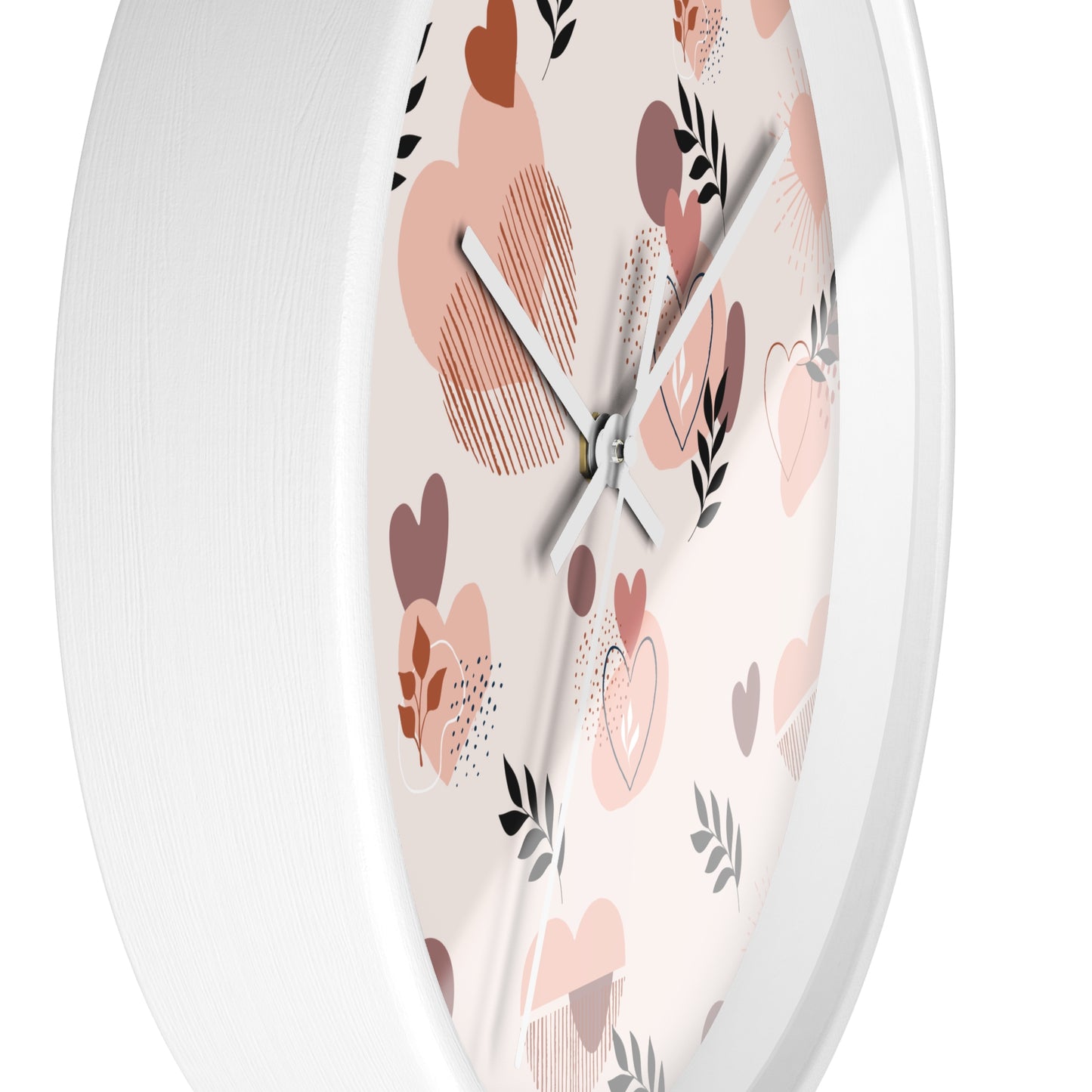 Romantic Heart Pattern Wall Clock