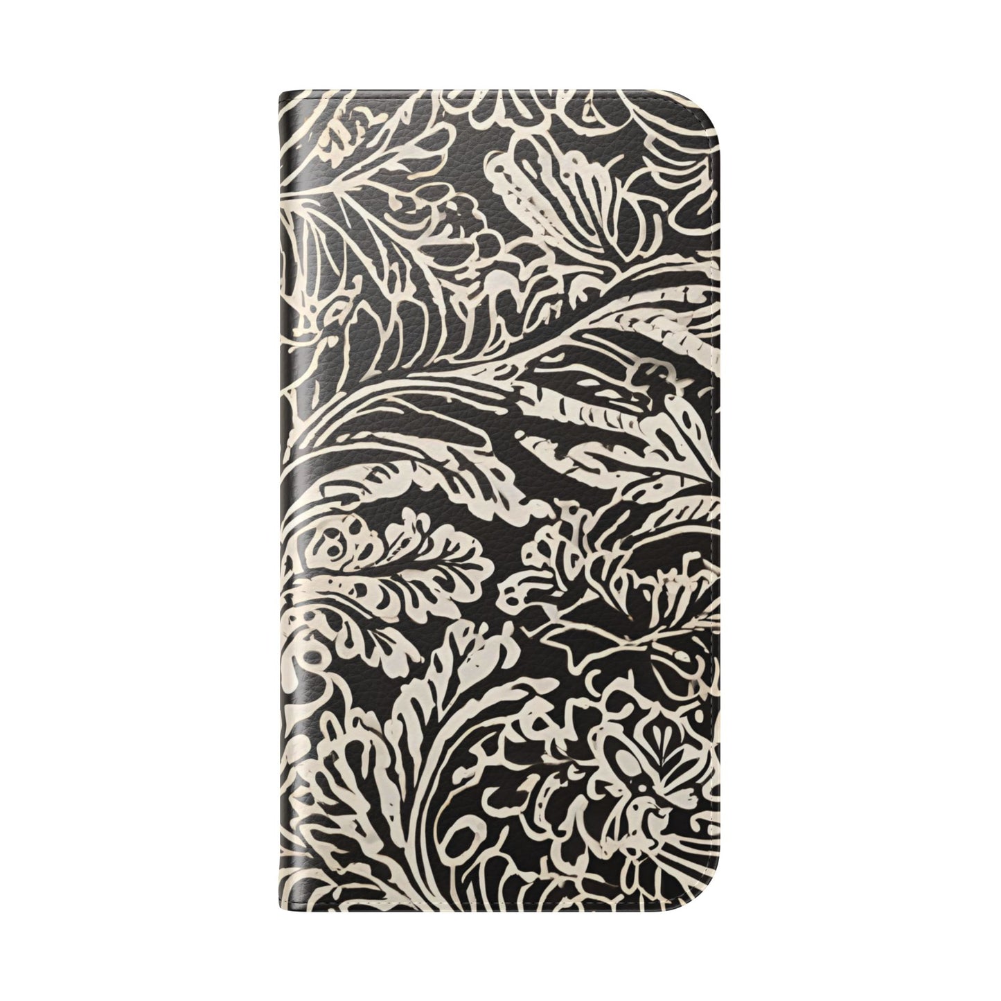Funda con tapa para iPhone con diseño de hoja