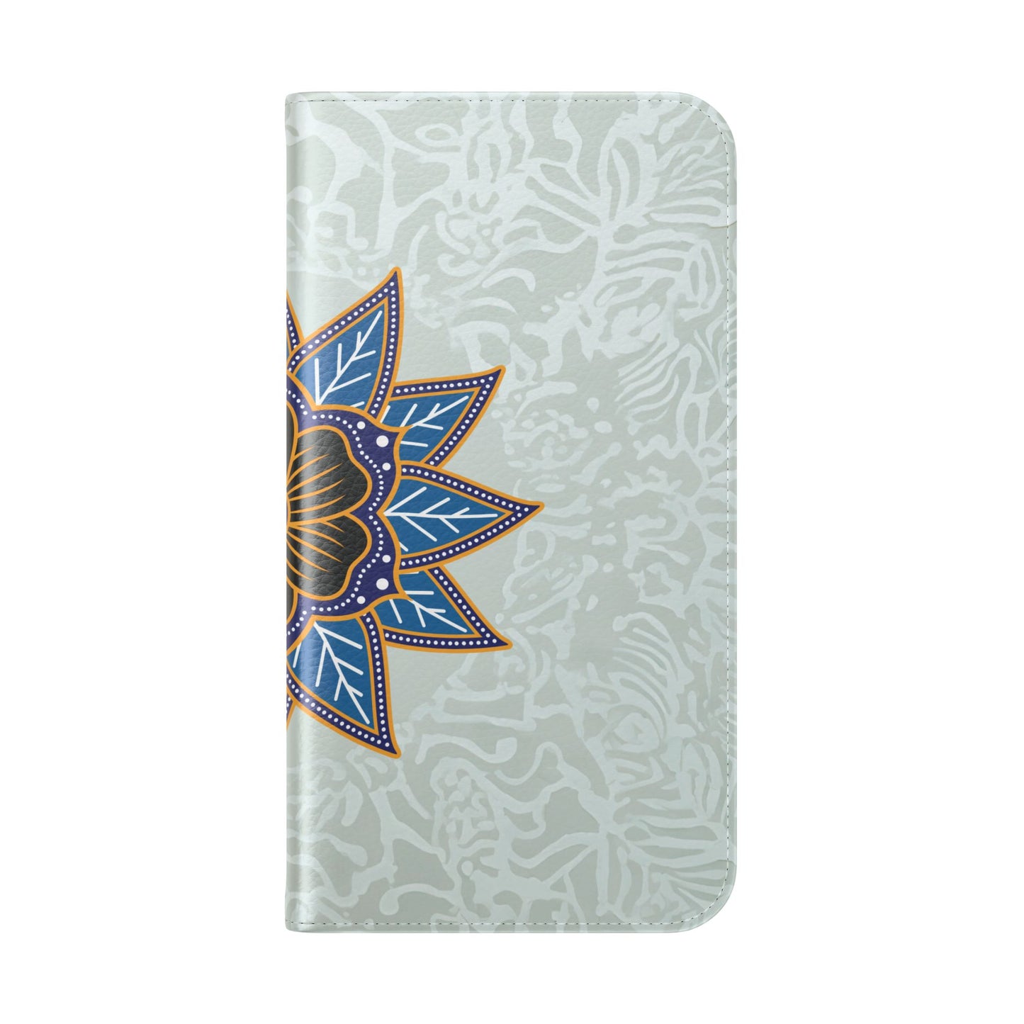 Blue Bloom - Funda con tapa para iPhone