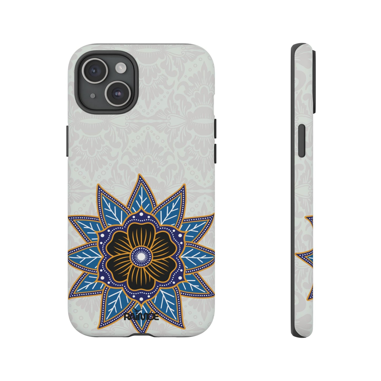 Blue Bloom - Funda resistente para iPhone (mate)