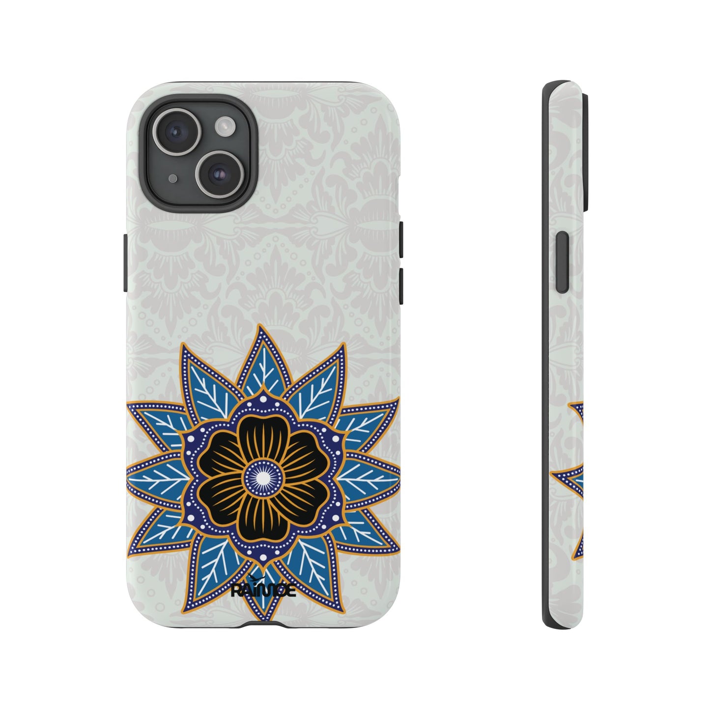 Funda resistente para iPhone (brillante) Blue Bloom