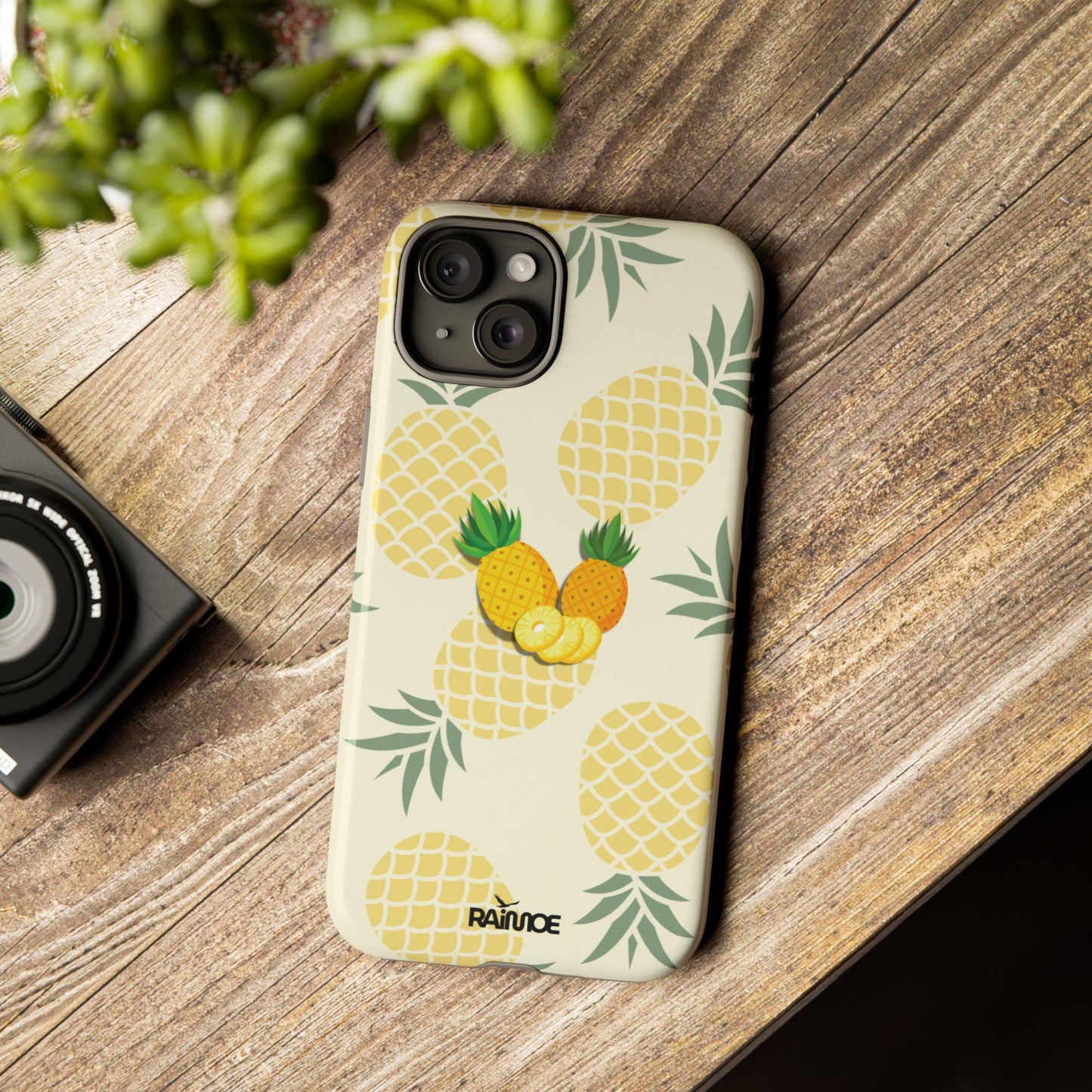 Tropical Pineapple - iPhone Tough Case (Glossy)