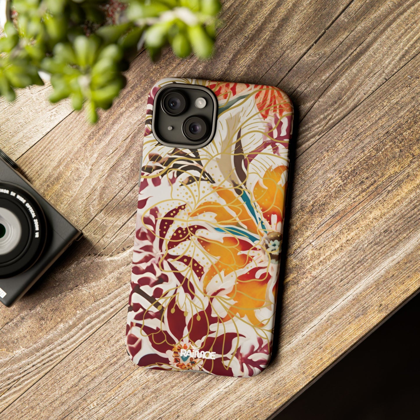 Auburn Floral - Funda resistente para iPhone (mate)