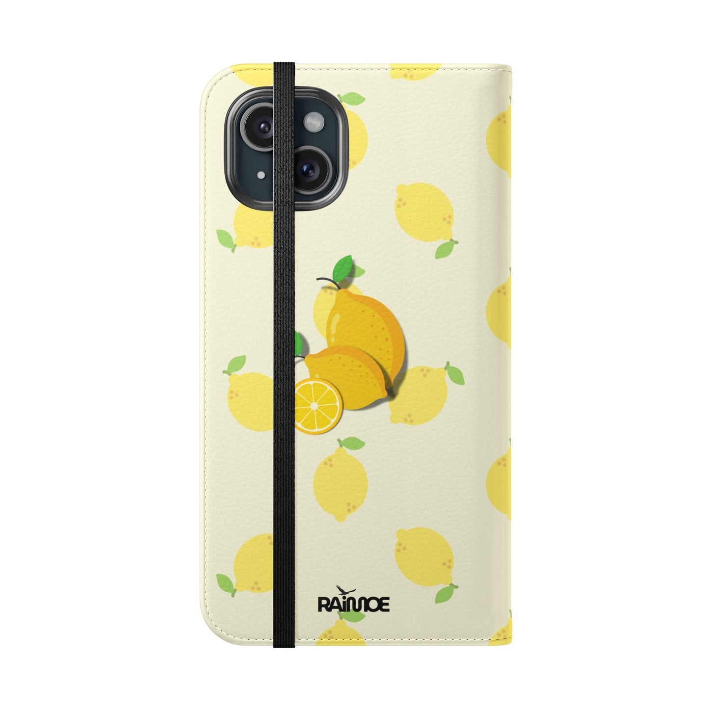 Funda con tapa para iPhone "Locura de limón"