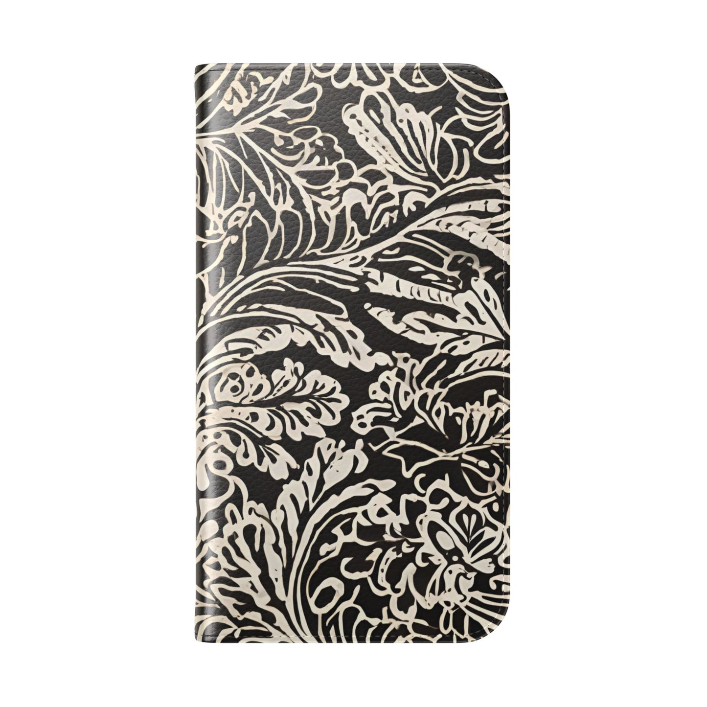 Funda con tapa para iPhone con diseño de hoja