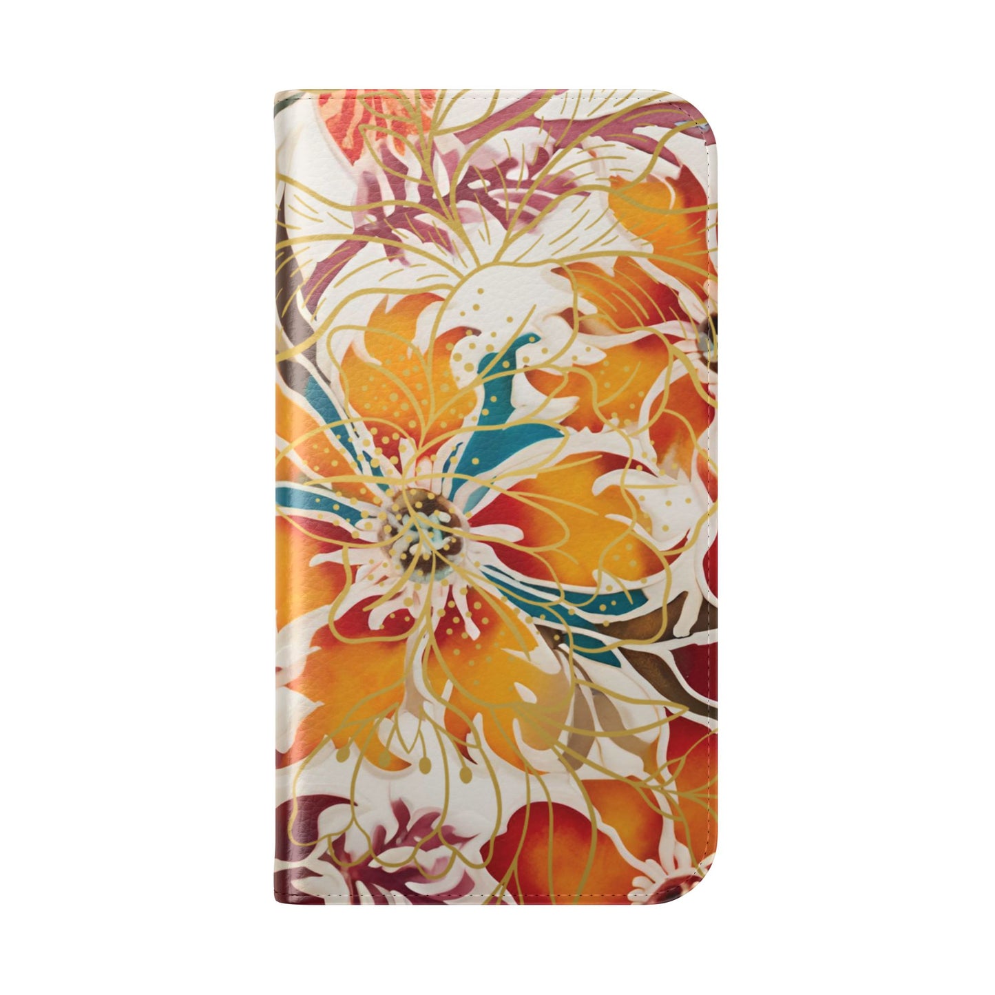 Auburn Floral - Funda abatible para iPhone