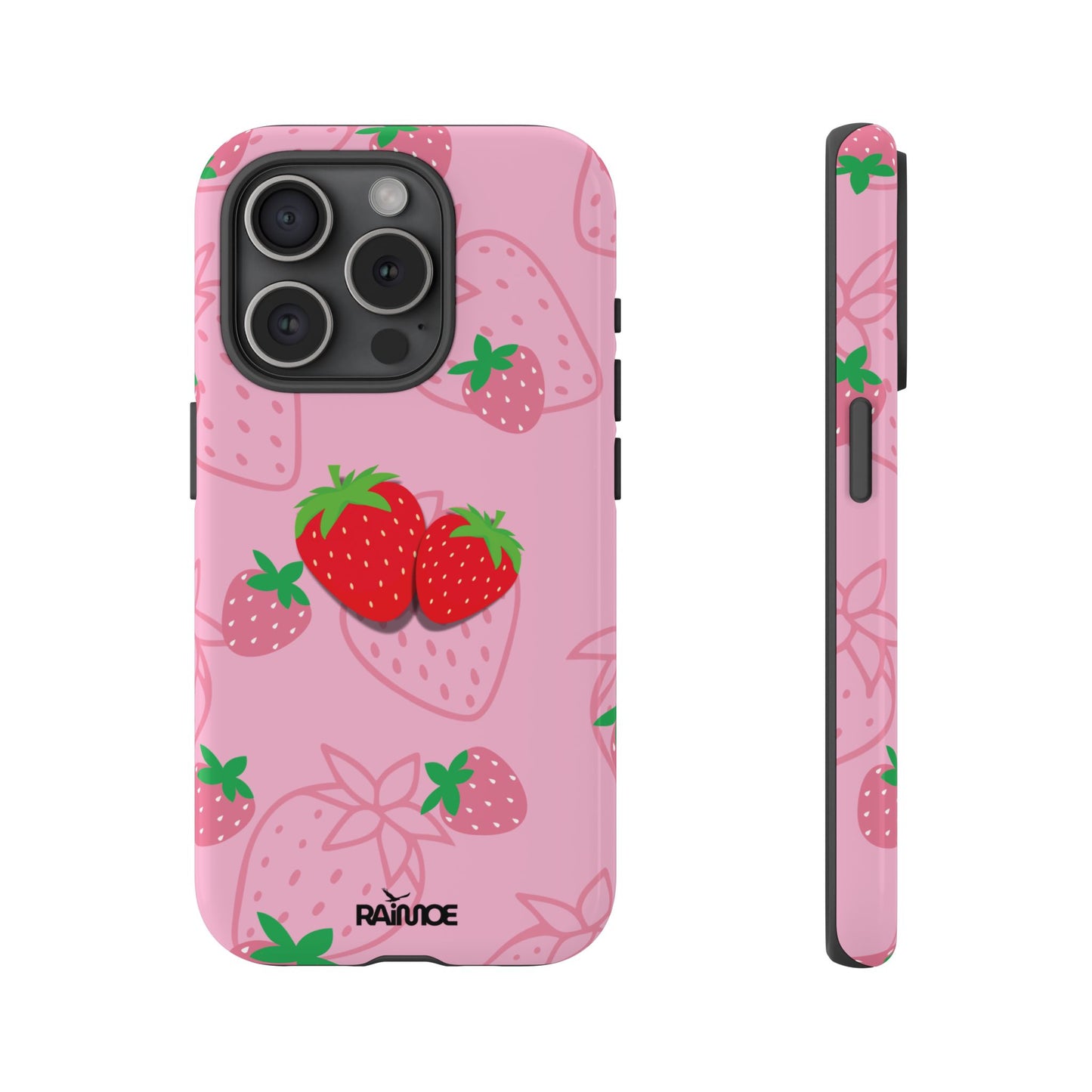 Fresa Jugosa - Funda Resistente para iPhone (Brillante)