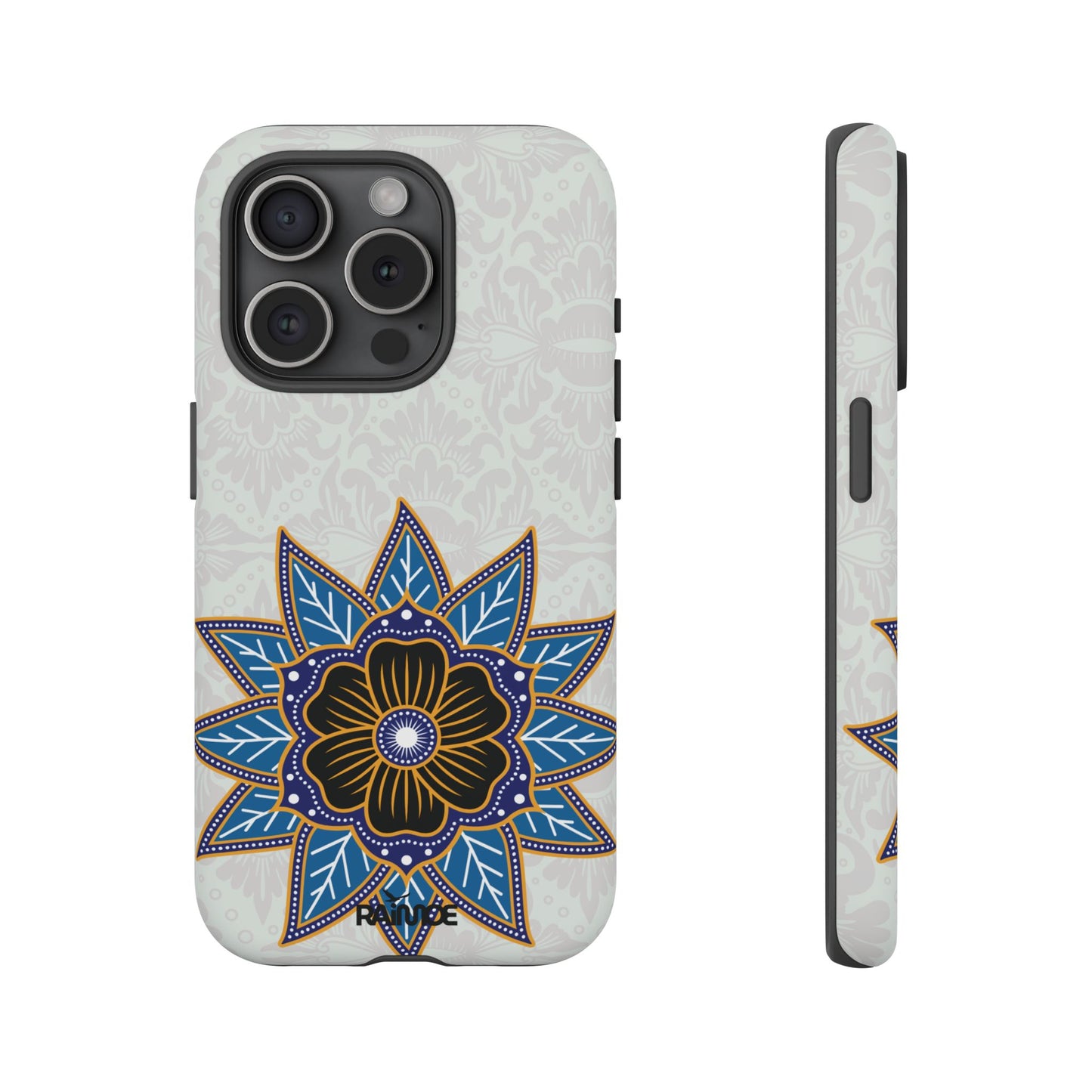 Blue Bloom - Funda resistente para iPhone (mate)