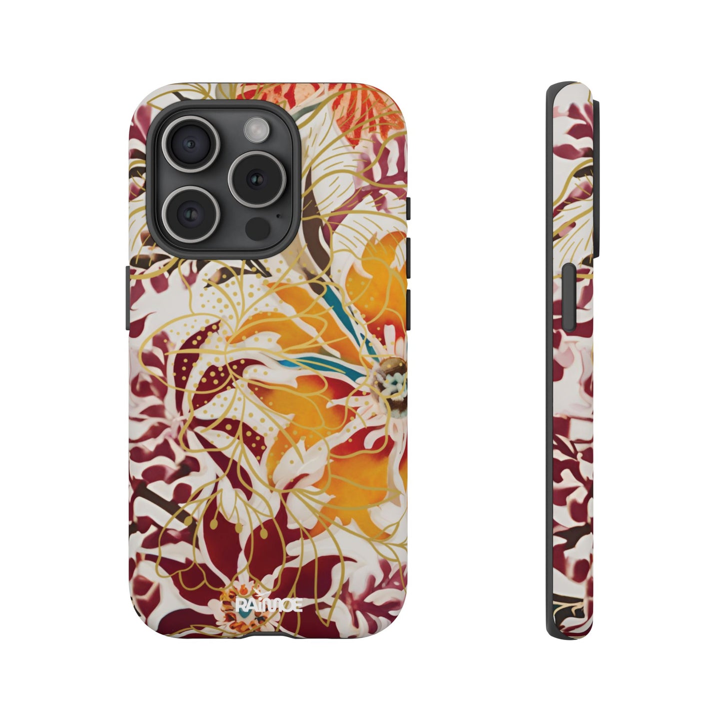 Auburn Floral - Funda resistente para iPhone (mate)