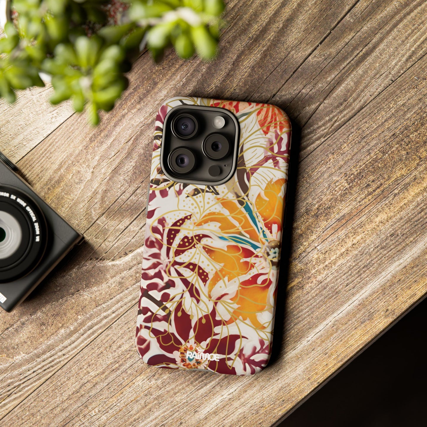 Auburn Floral - Funda resistente para iPhone (mate)