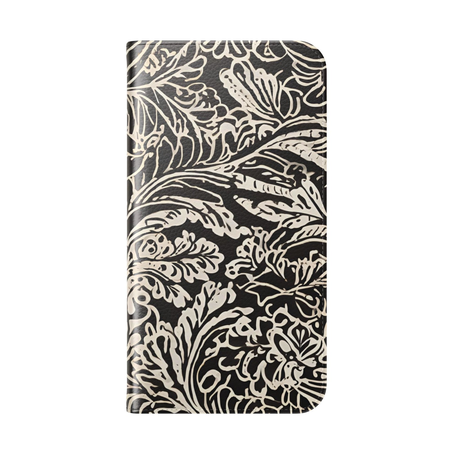 Funda con tapa para iPhone con diseño de hoja