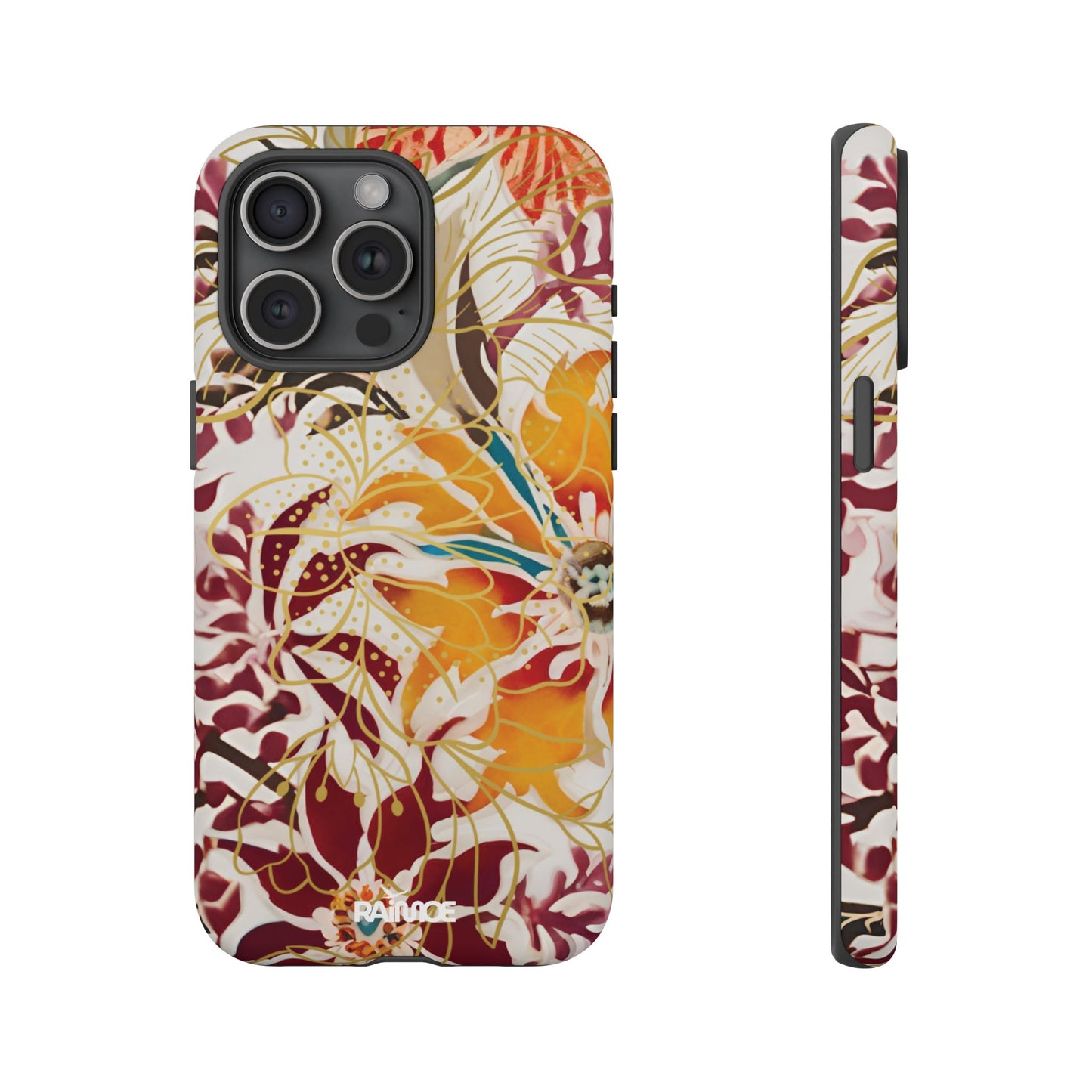 Auburn Floral - Funda resistente para iPhone (mate)