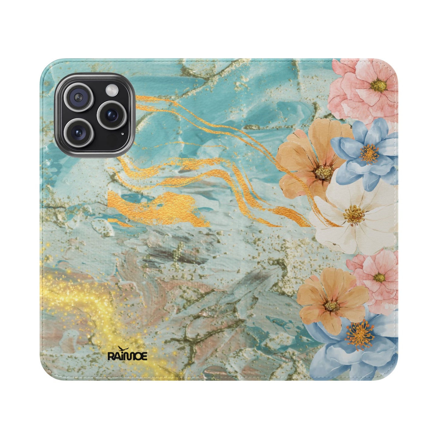 ゴールデンウェーブ - iPhone フリップケース