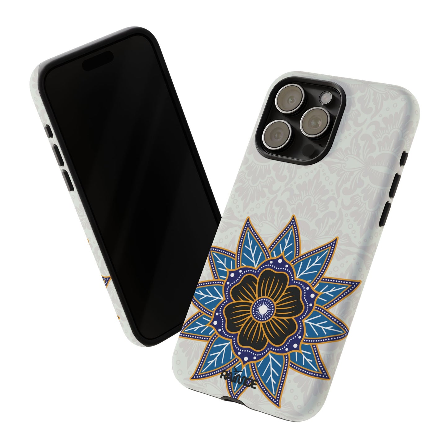 Blue Bloom - Funda resistente para iPhone (mate)