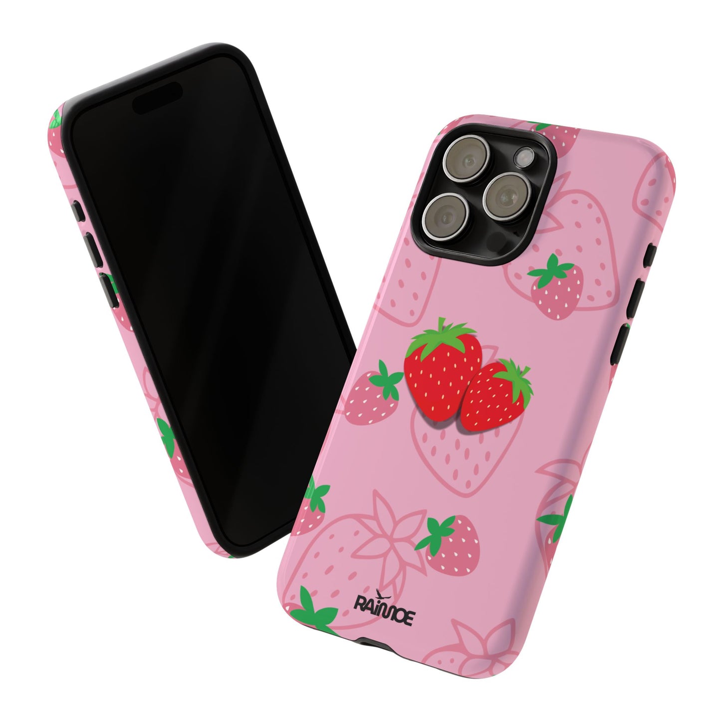 Fresa Jugosa - Funda Resistente para iPhone (Brillante)