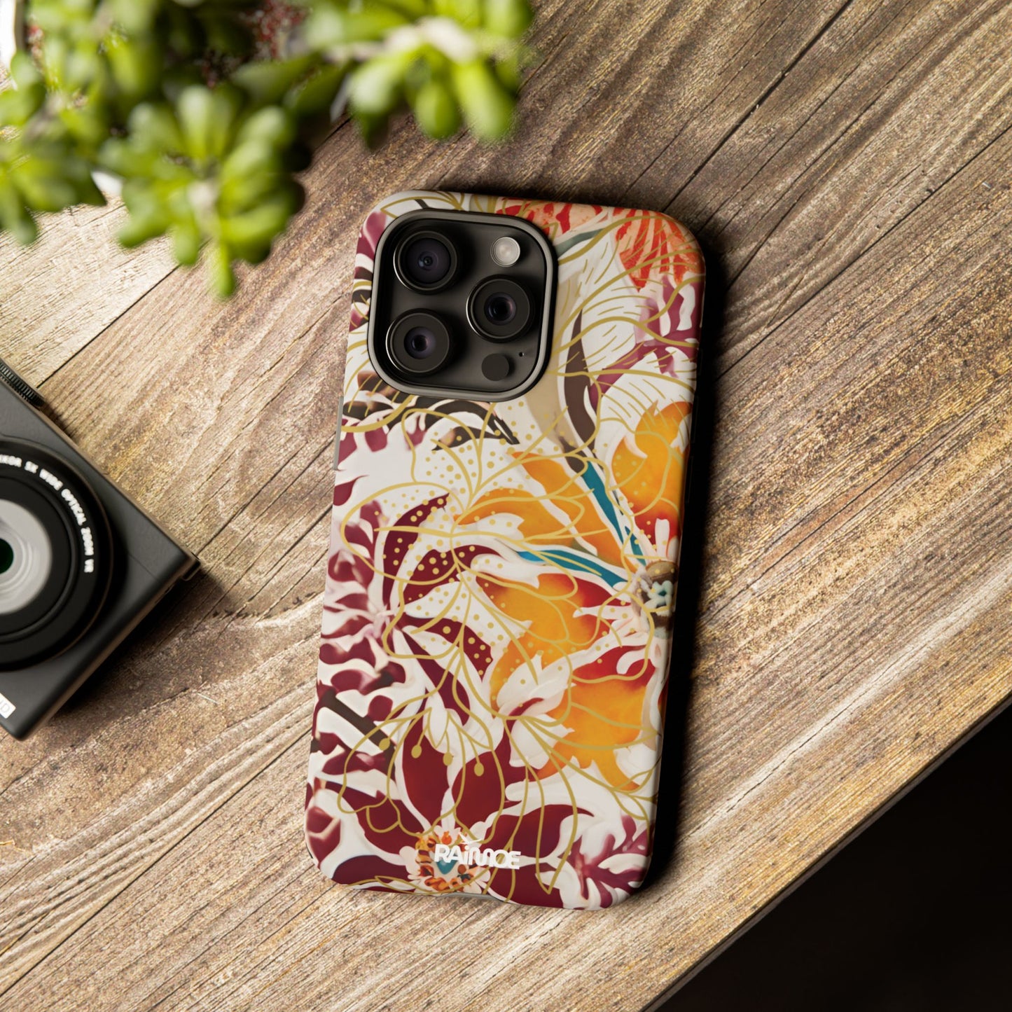 Auburn Floral - Funda resistente para iPhone (mate)