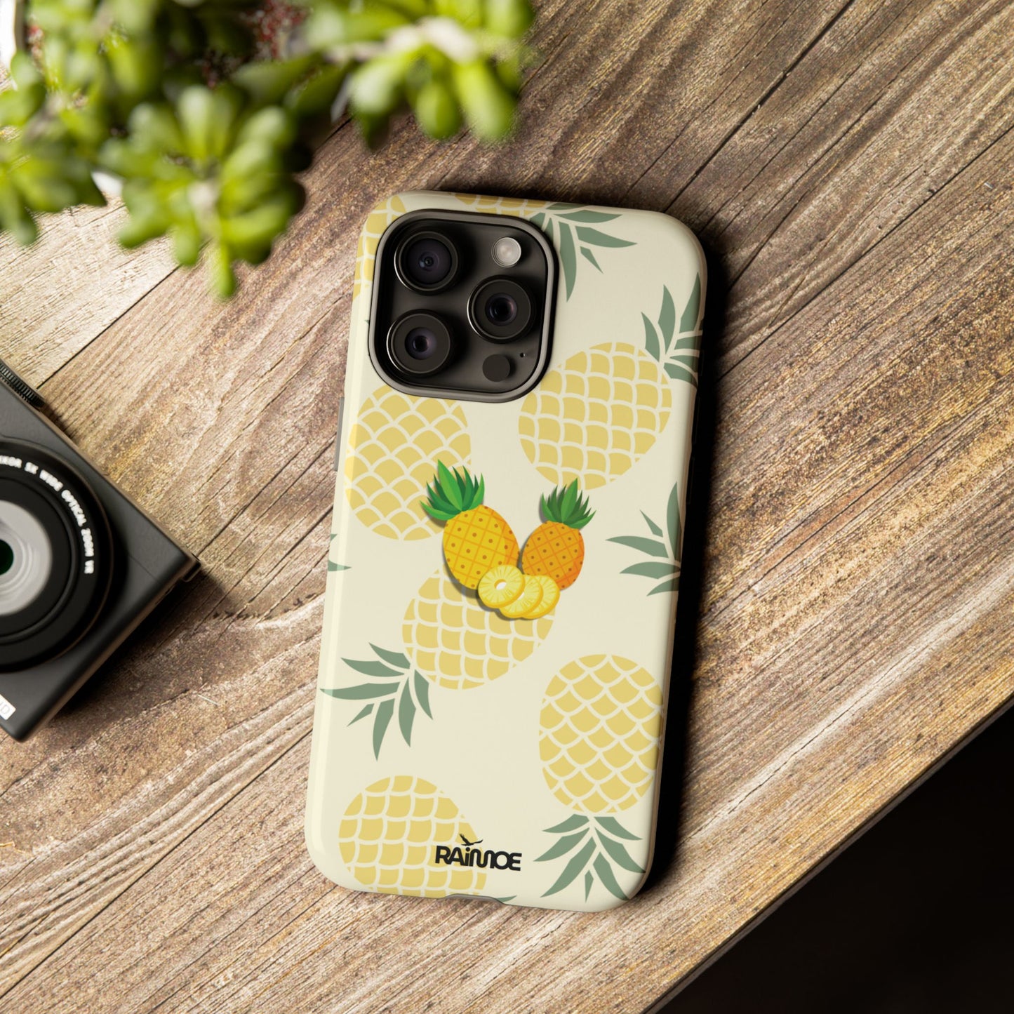Tropical Pineapple - iPhone Tough Case (Glossy)