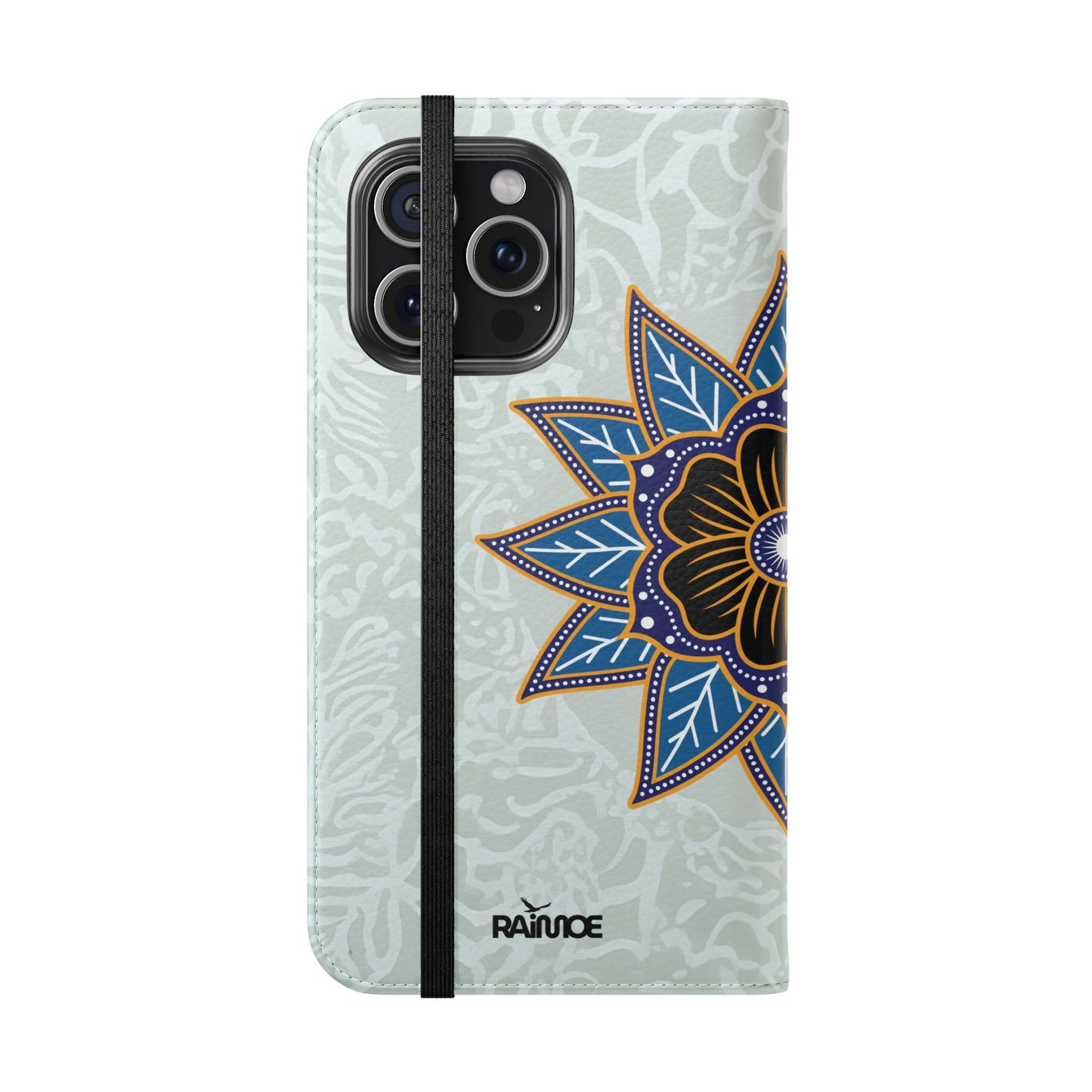 Blue Bloom - Funda con tapa para iPhone