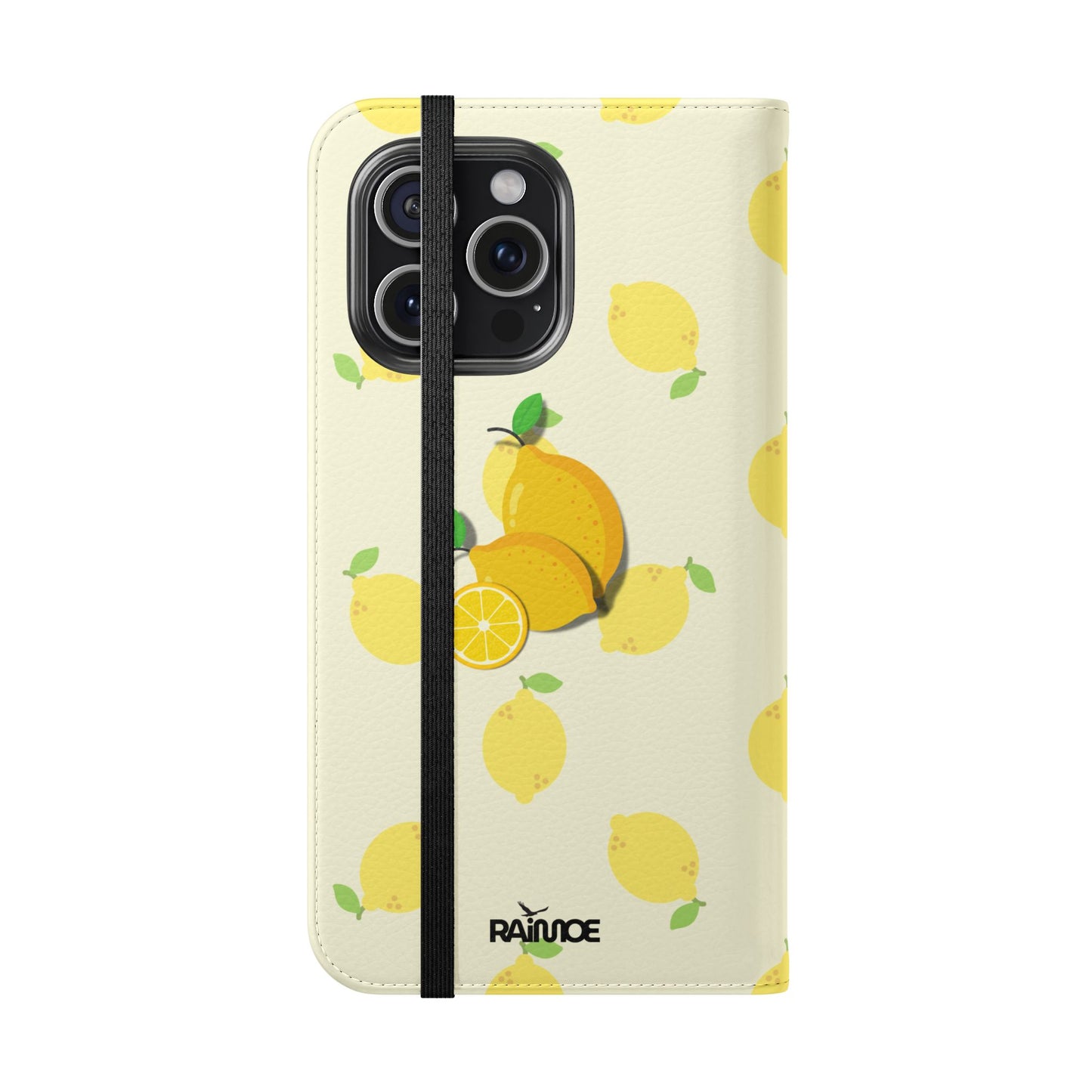 Funda con tapa para iPhone "Locura de limón"