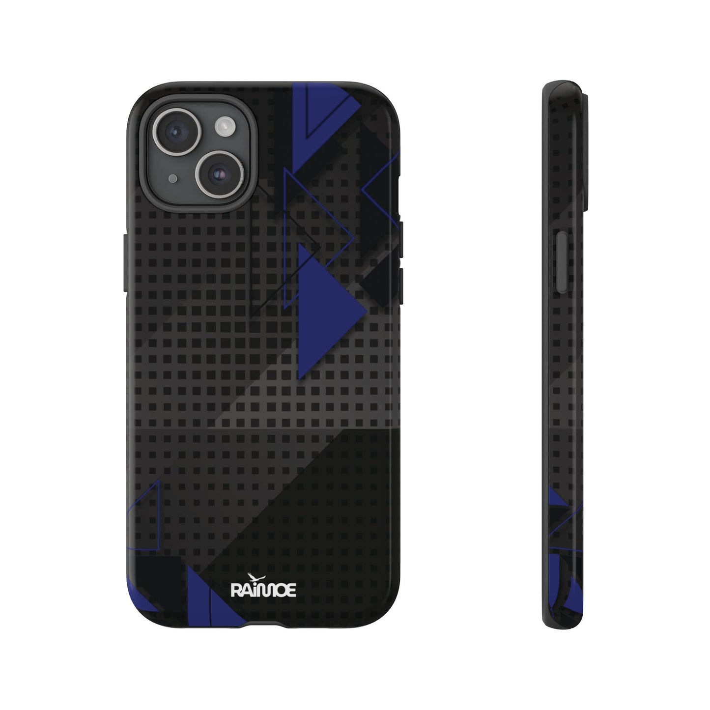 Funda resistente para iPhone (brillante) con diseño de triángulos