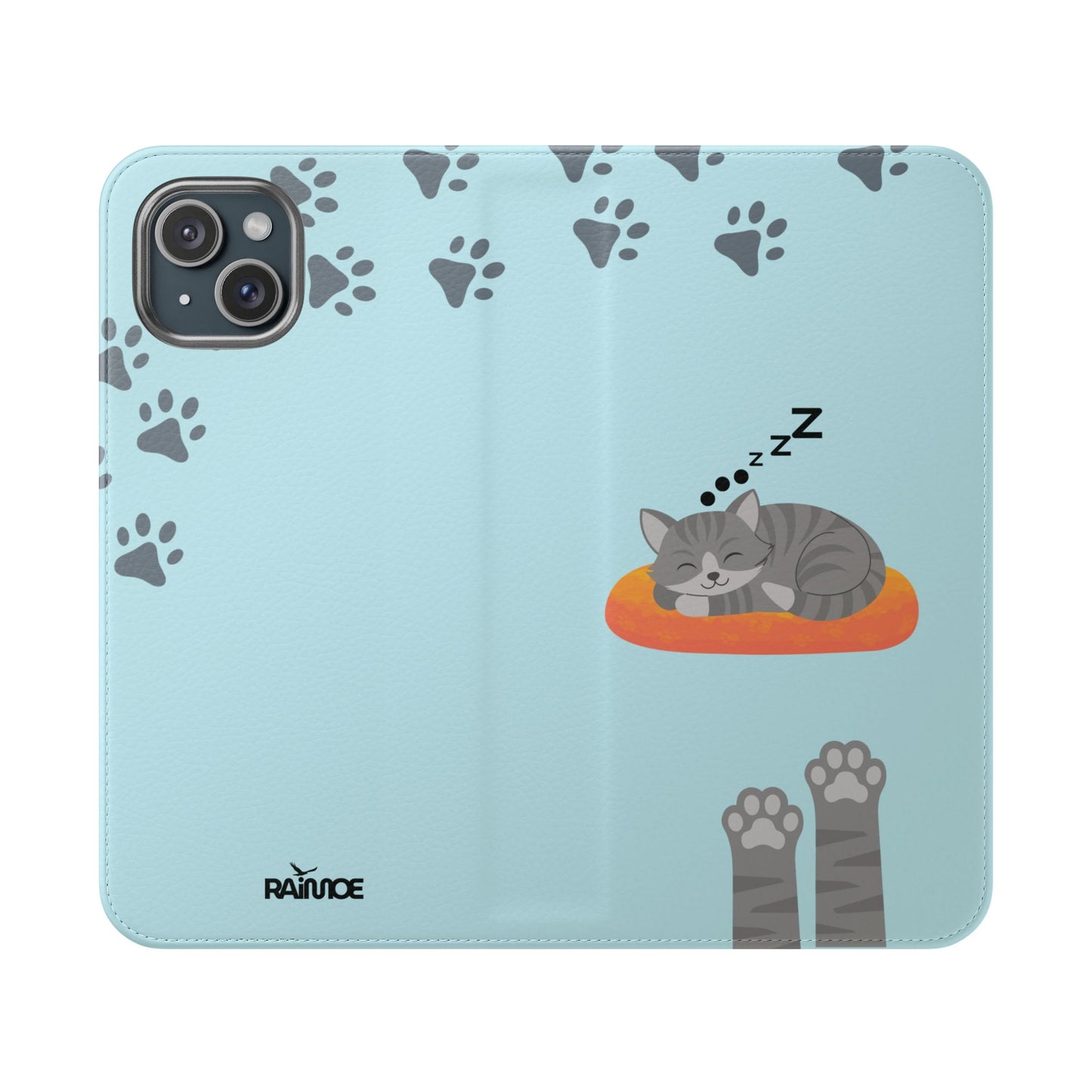 Snoozy Kitty - Funda con tapa para iPhone