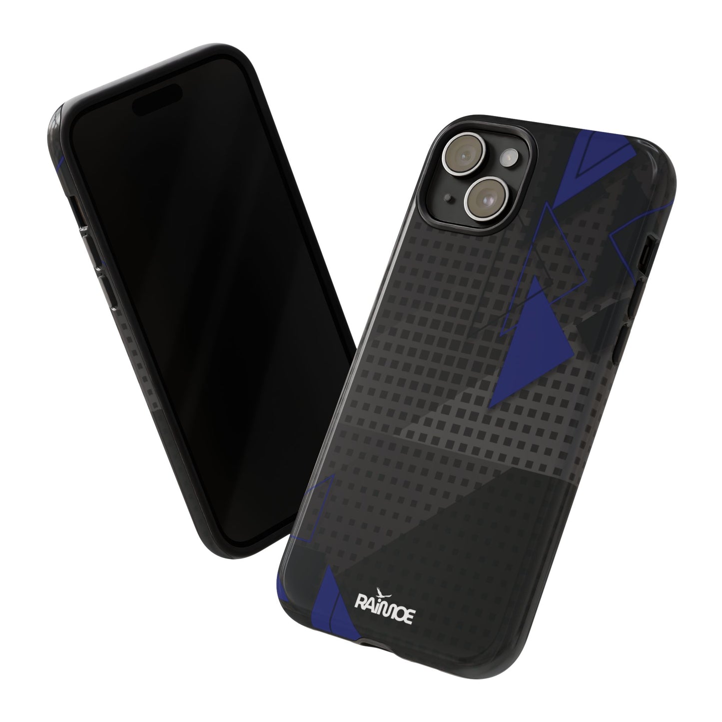Funda resistente para iPhone (brillante) con diseño de triángulos