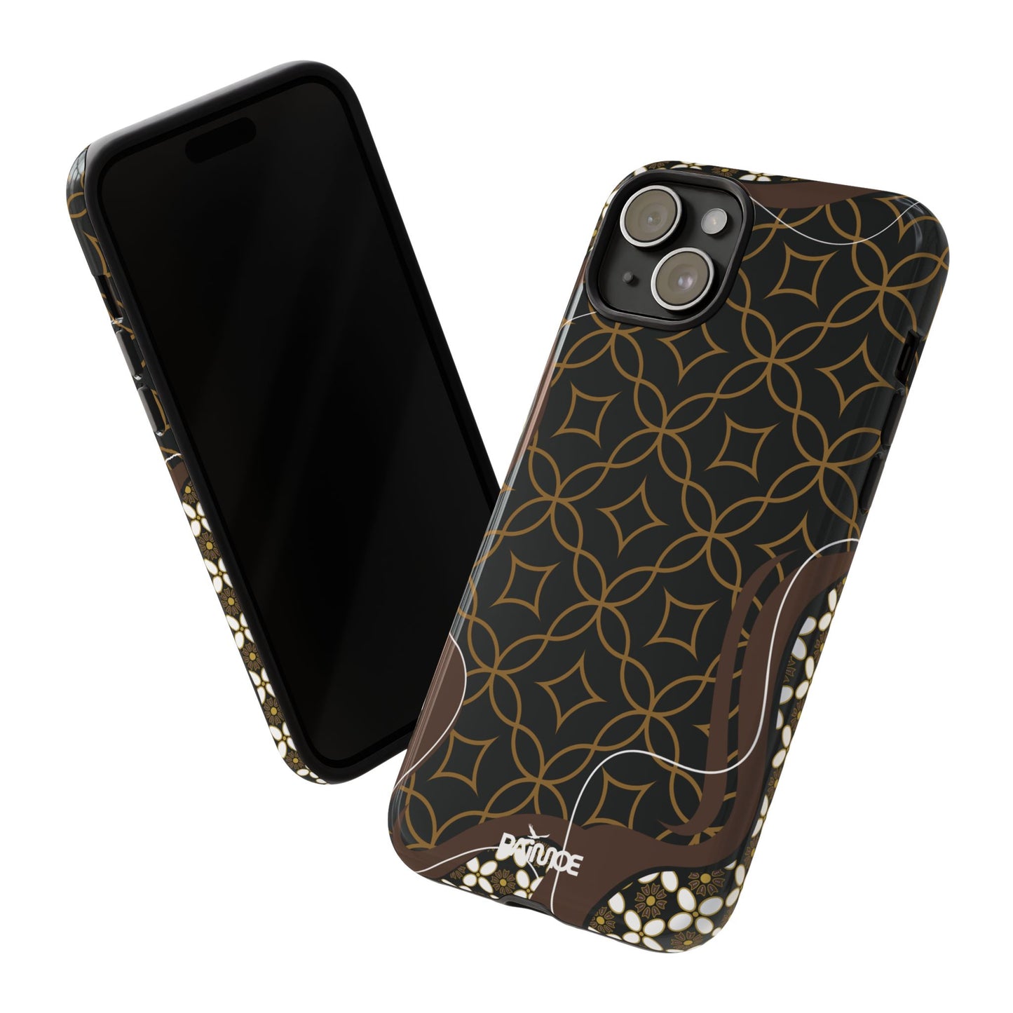 Impresión básica - Funda resistente para iPhone (brillante)