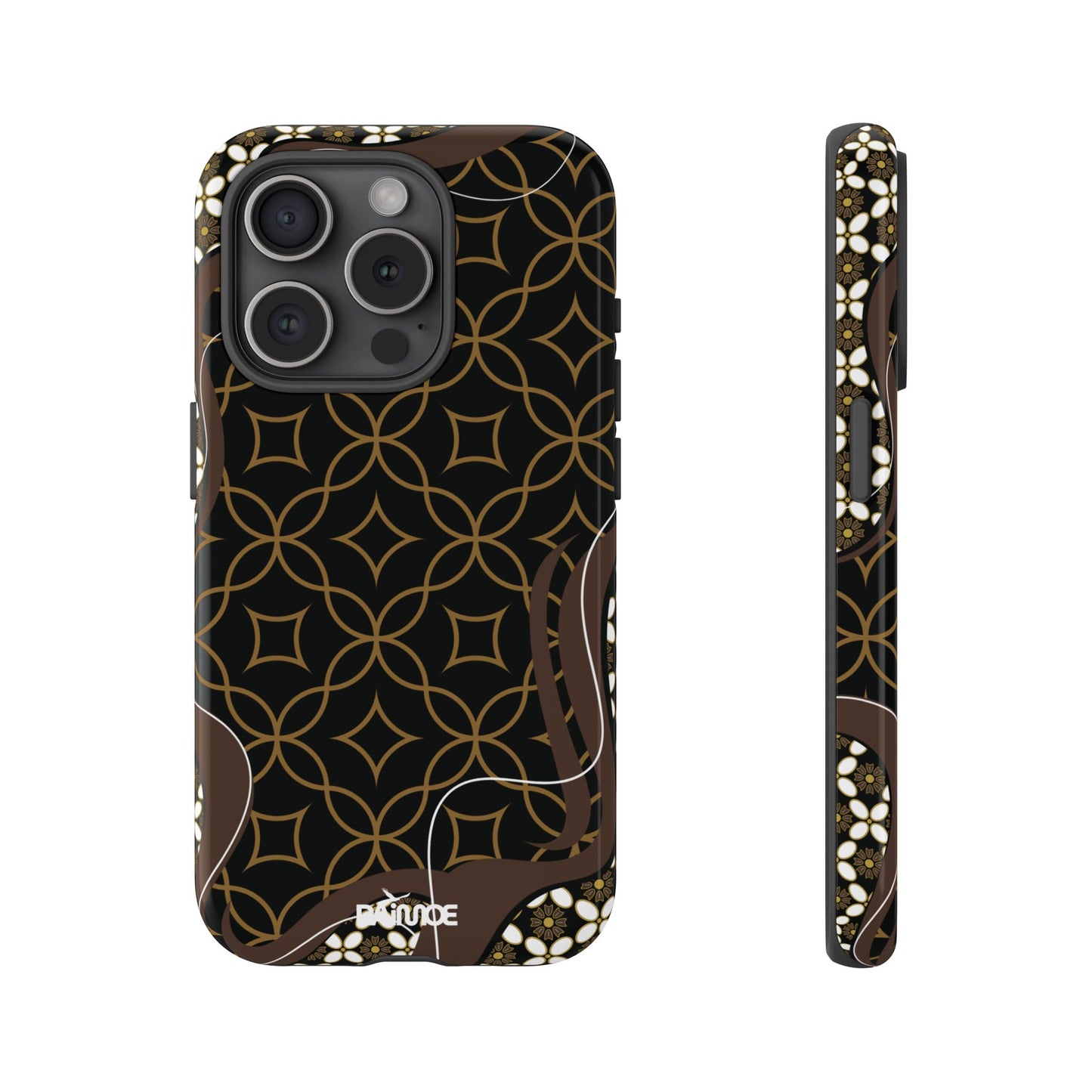 Impresión básica - Funda resistente para iPhone (brillante)