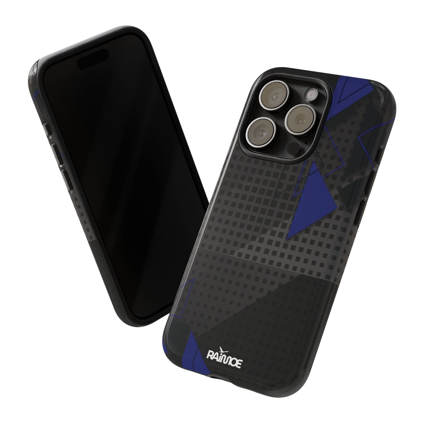 Funda resistente para iPhone (brillante) con diseño de triángulos