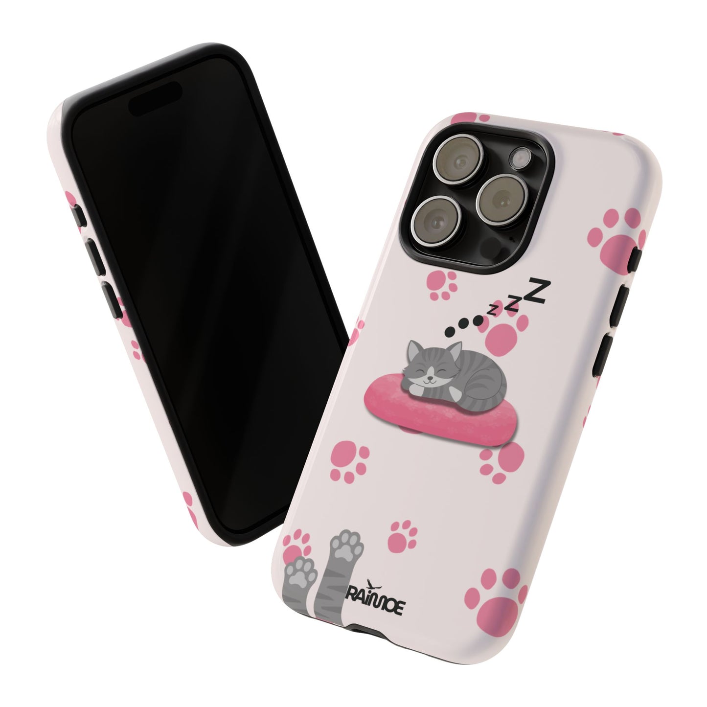 Kitty Cutie - Funda resistente para iPhone (brillante)