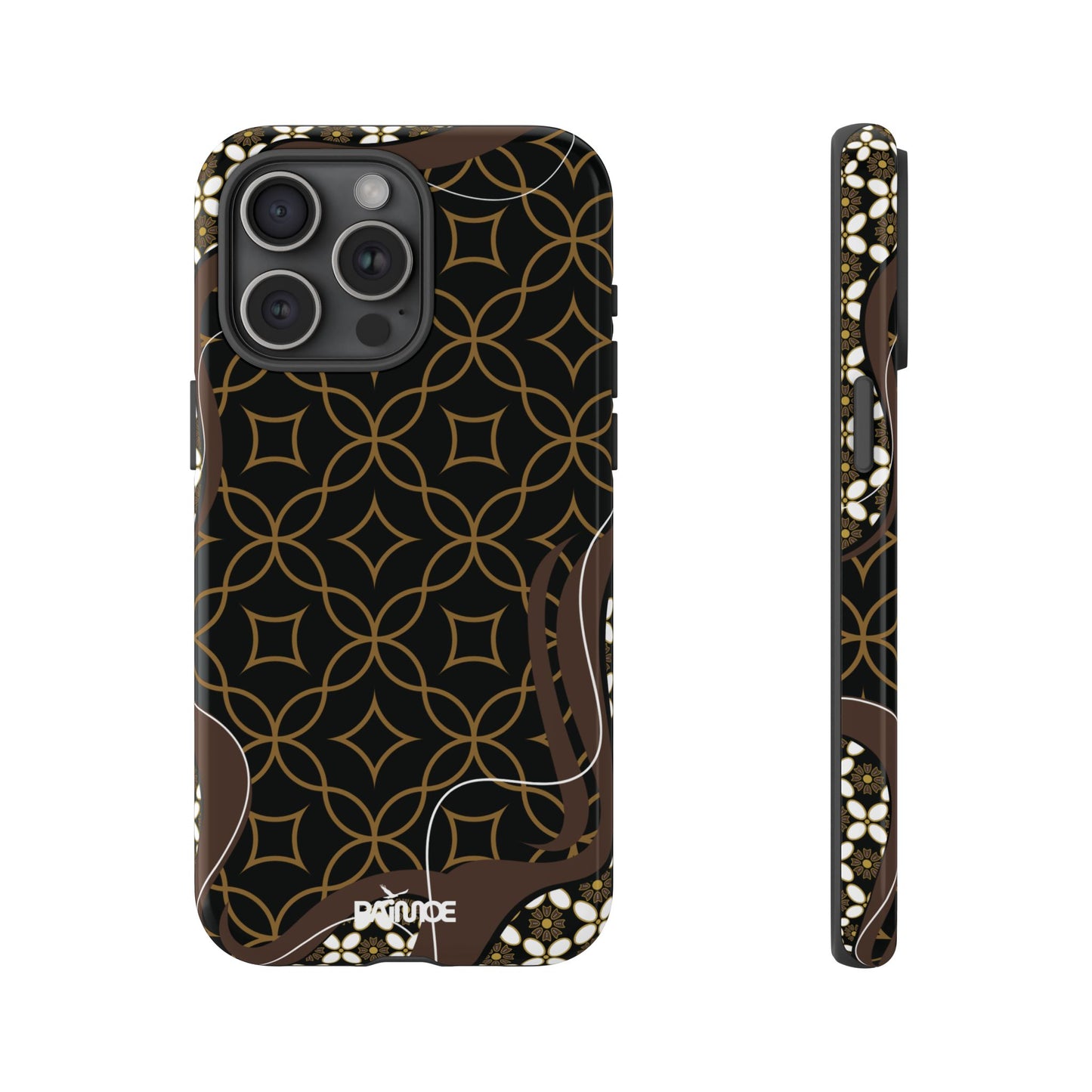 Impresión básica - Funda resistente para iPhone (brillante)