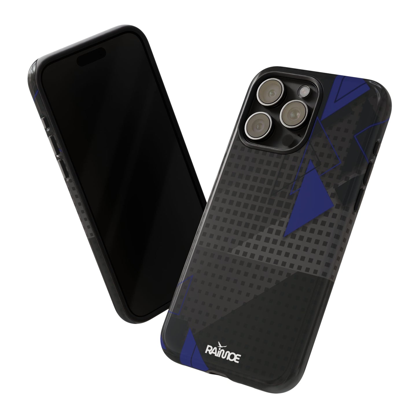 Funda resistente para iPhone (brillante) con diseño de triángulos