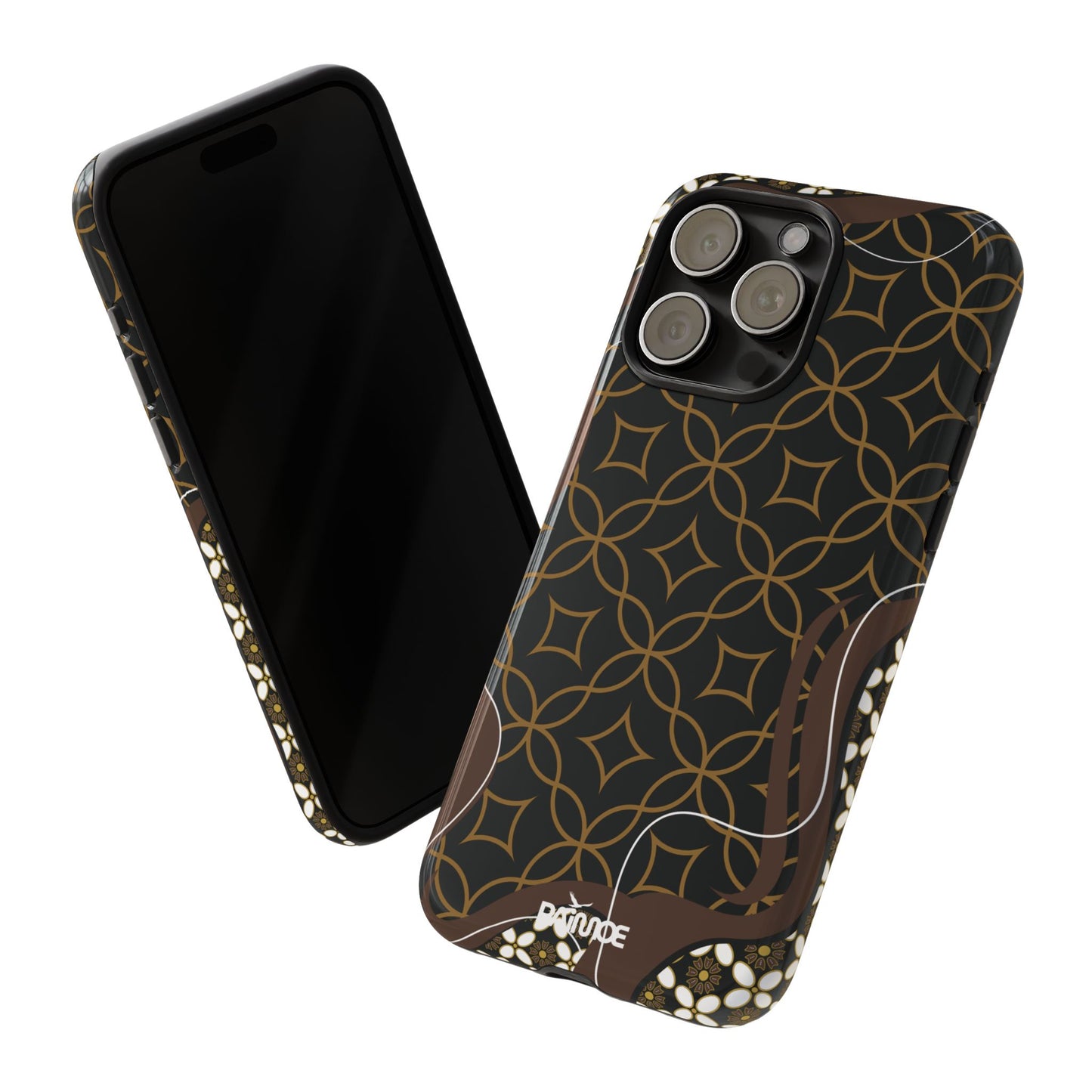 Impresión básica - Funda resistente para iPhone (brillante)