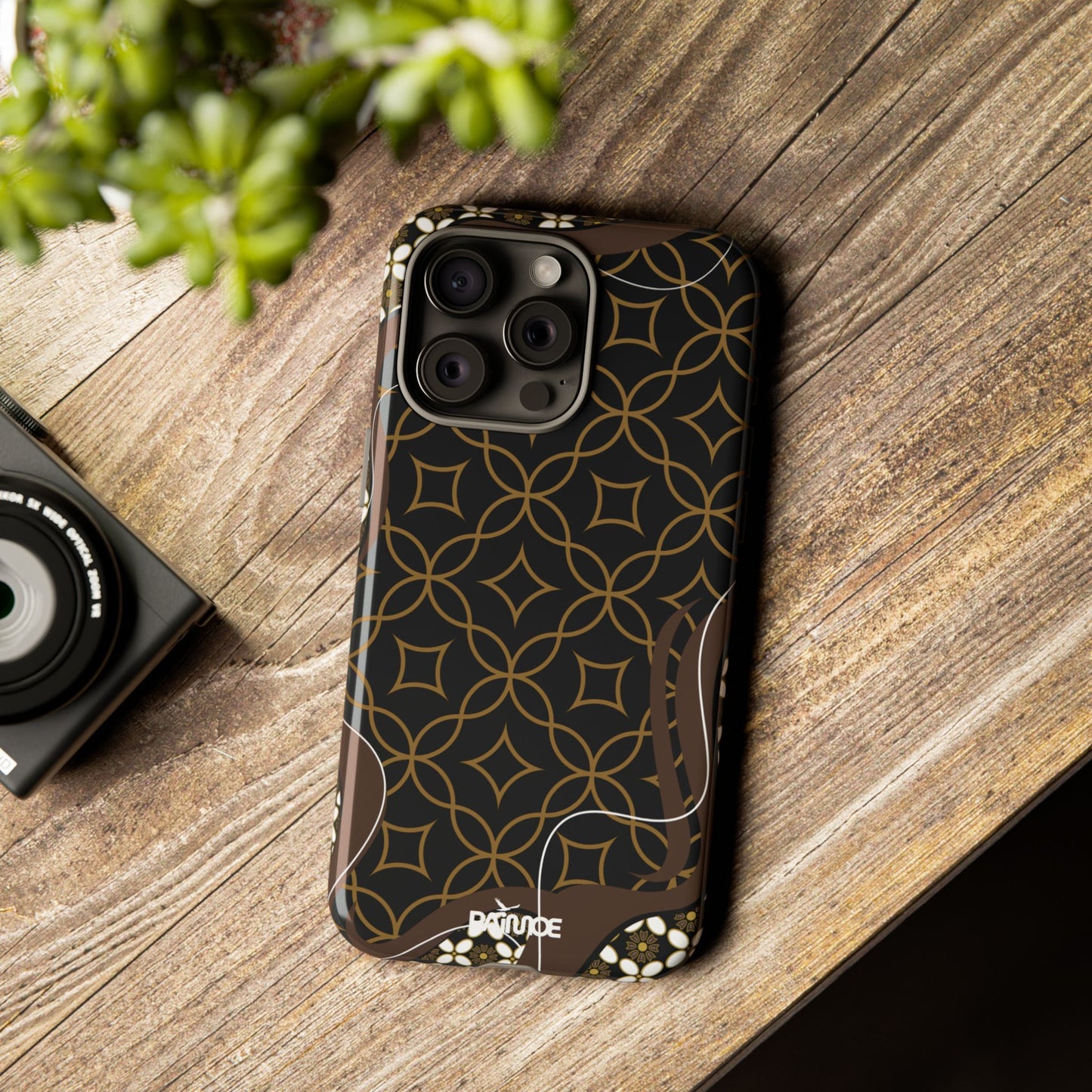 Impresión básica - Funda resistente para iPhone (brillante)
