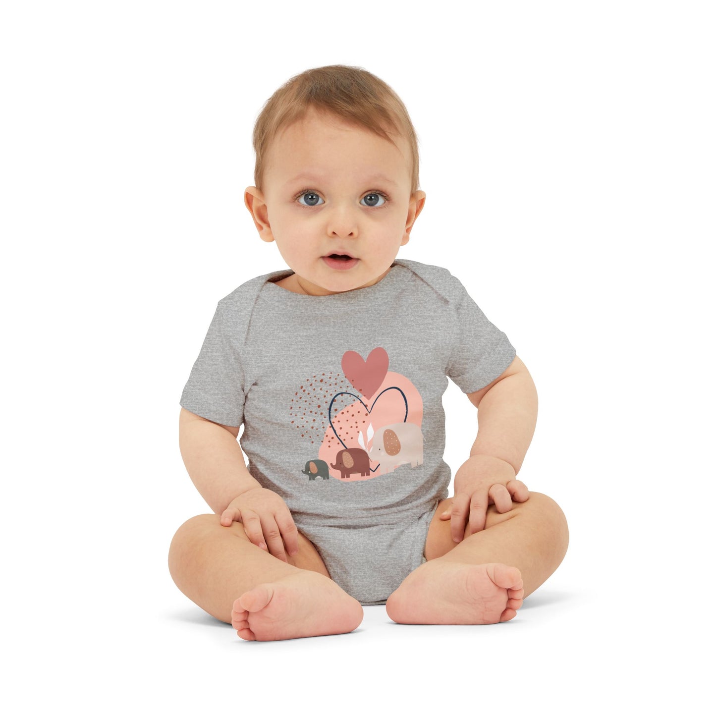 Love Elephants Short-Sleeve Bodysuit