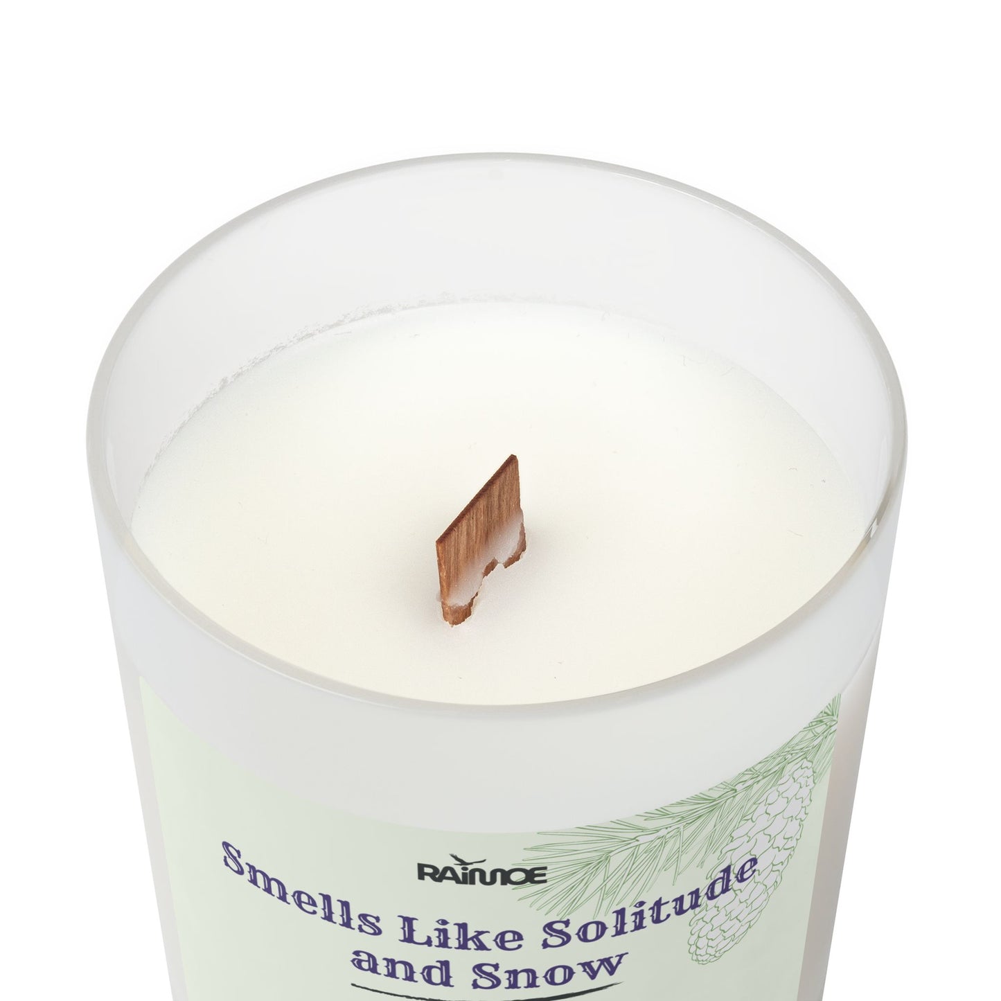 Frosted Glass Candle, 11 oz