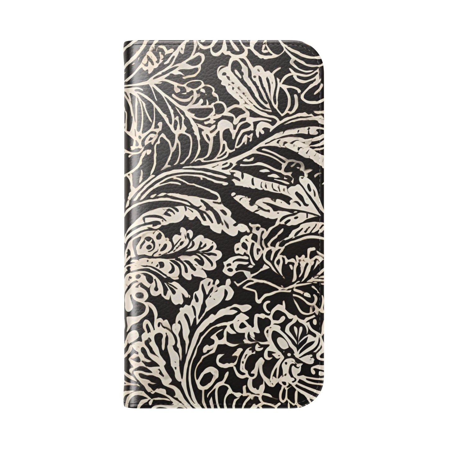 Funda con tapa para iPhone con diseño de hoja