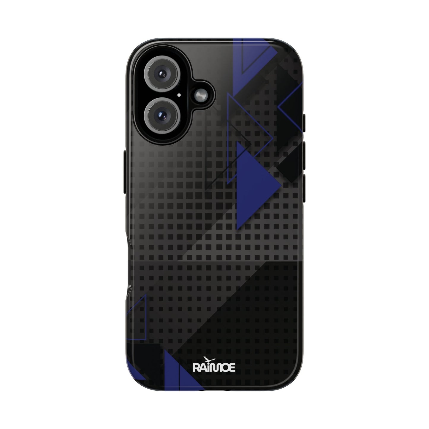 Funda resistente para iPhone (brillante) con diseño de triángulos