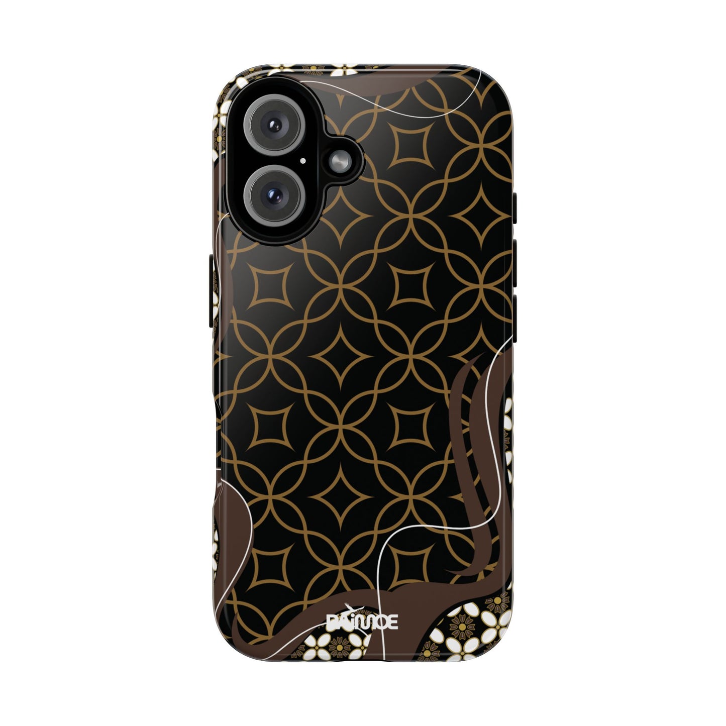 Impresión básica - Funda resistente para iPhone (brillante)