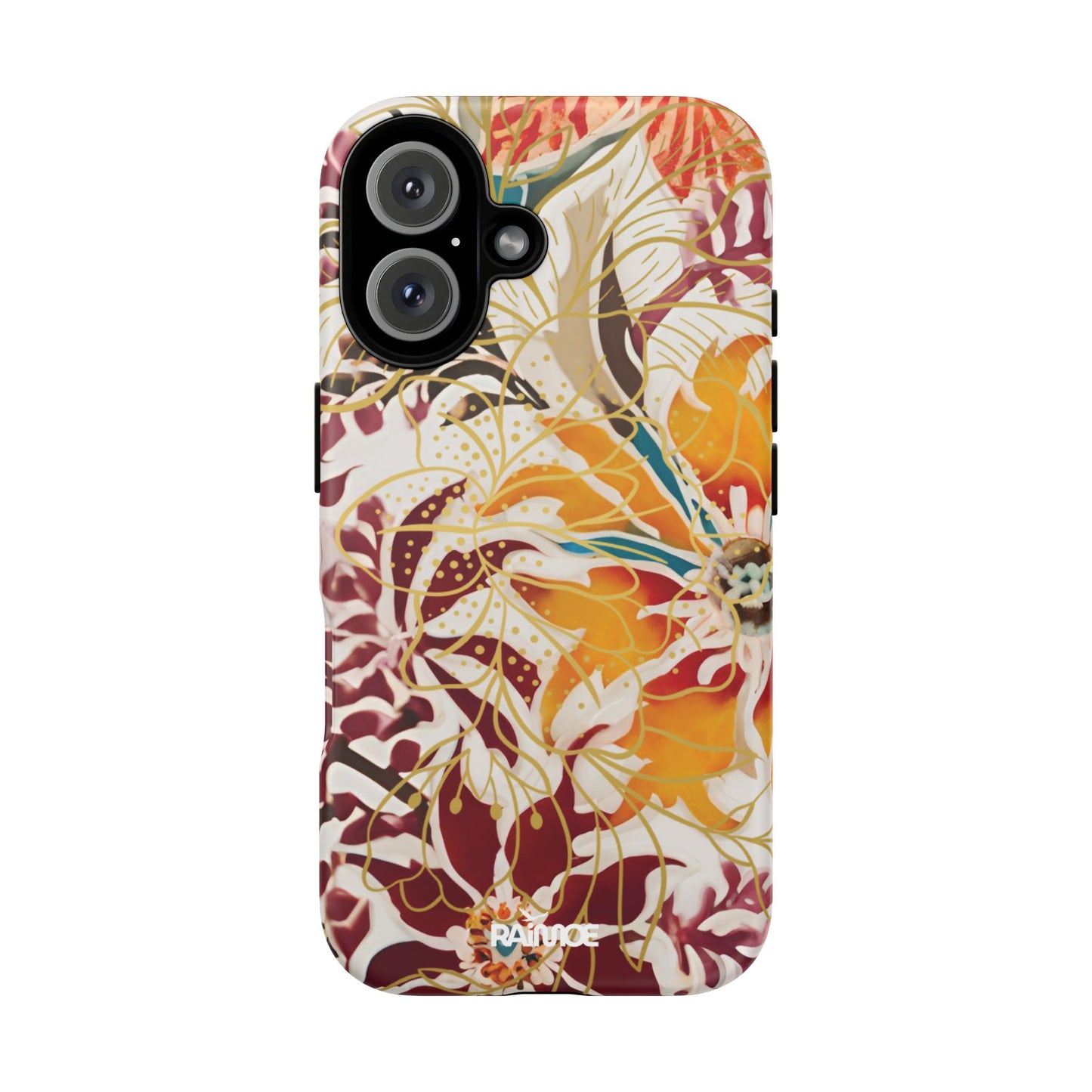 Auburn Floral - Funda resistente para iPhone (mate)